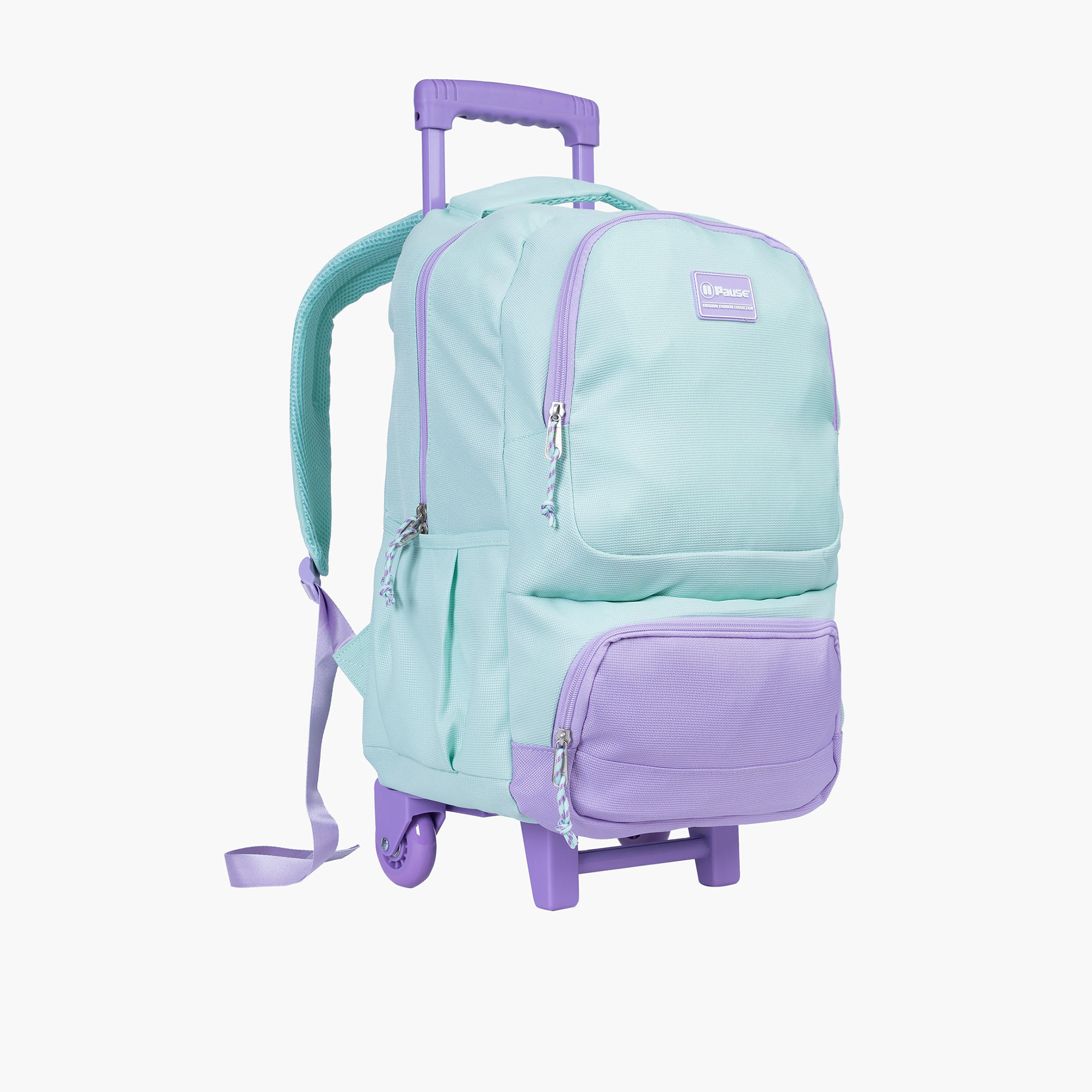 شنطة ترولي لينة 18 بوصة بمقبض قابل للسحب ونمط القوالب الملونة من بوز-school-bagsandbackpacks-trolleybags-image-3
