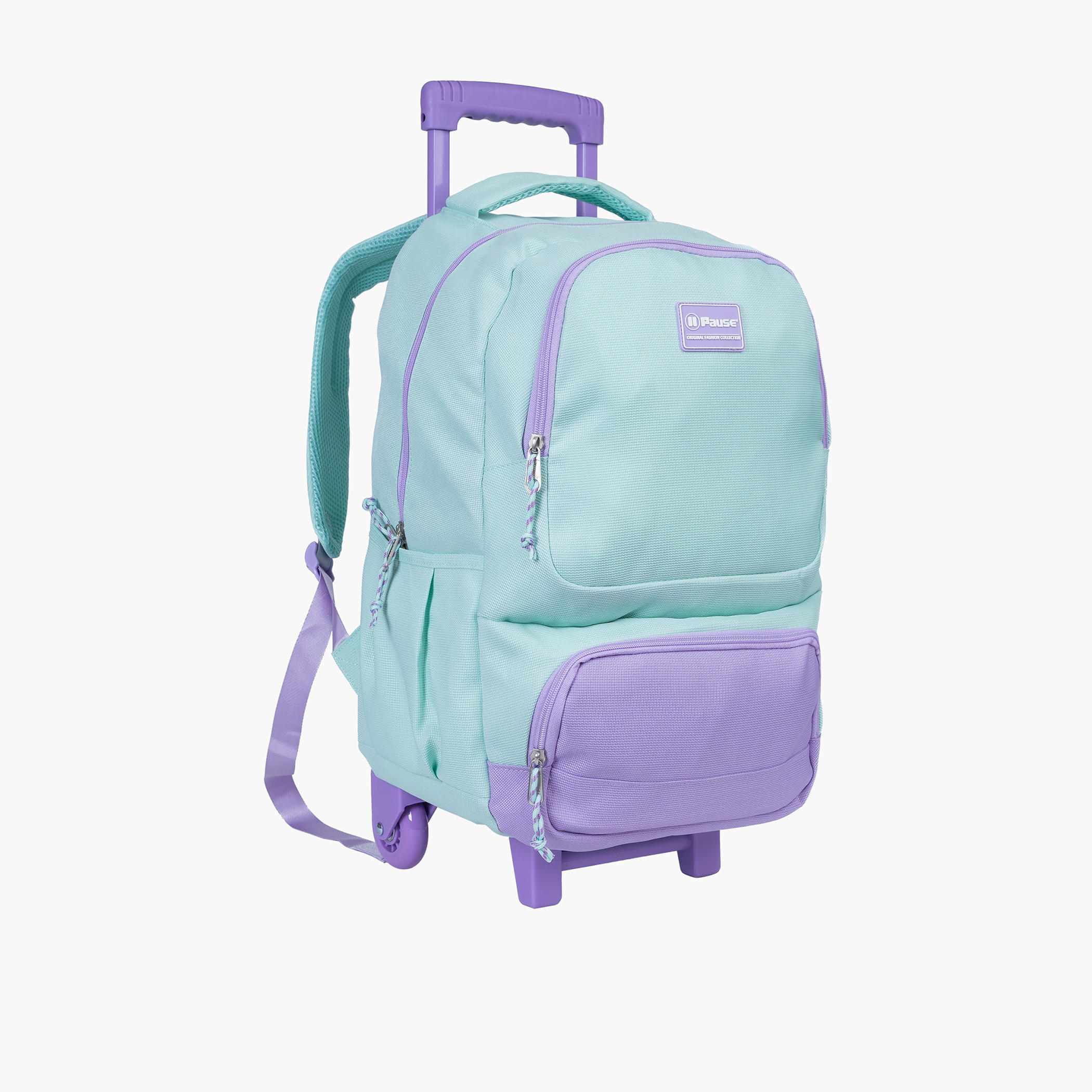 PAUSE Colourblock 18 inch Softcase Trolley Bag with Retractable Handle-school-bagsandbackpacks-trolleybags-image-5