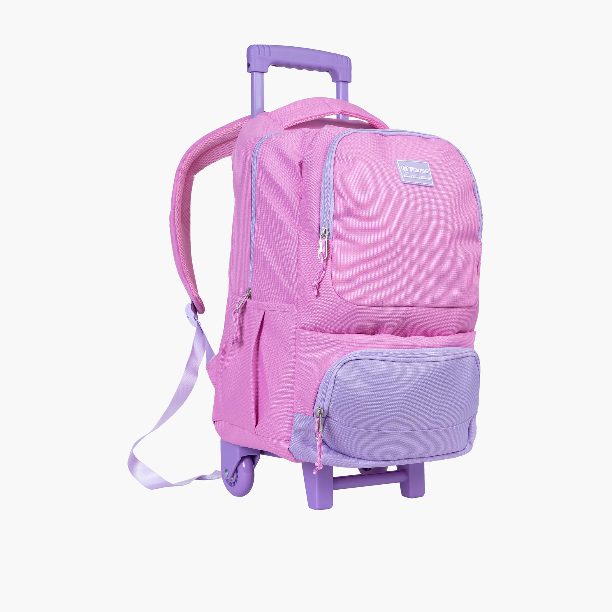 =PAUSE Colourblock 18 inch Softcase Trolley Bag with Retractable Handle-school-bagsandbackpacks-trolleybags-image-3