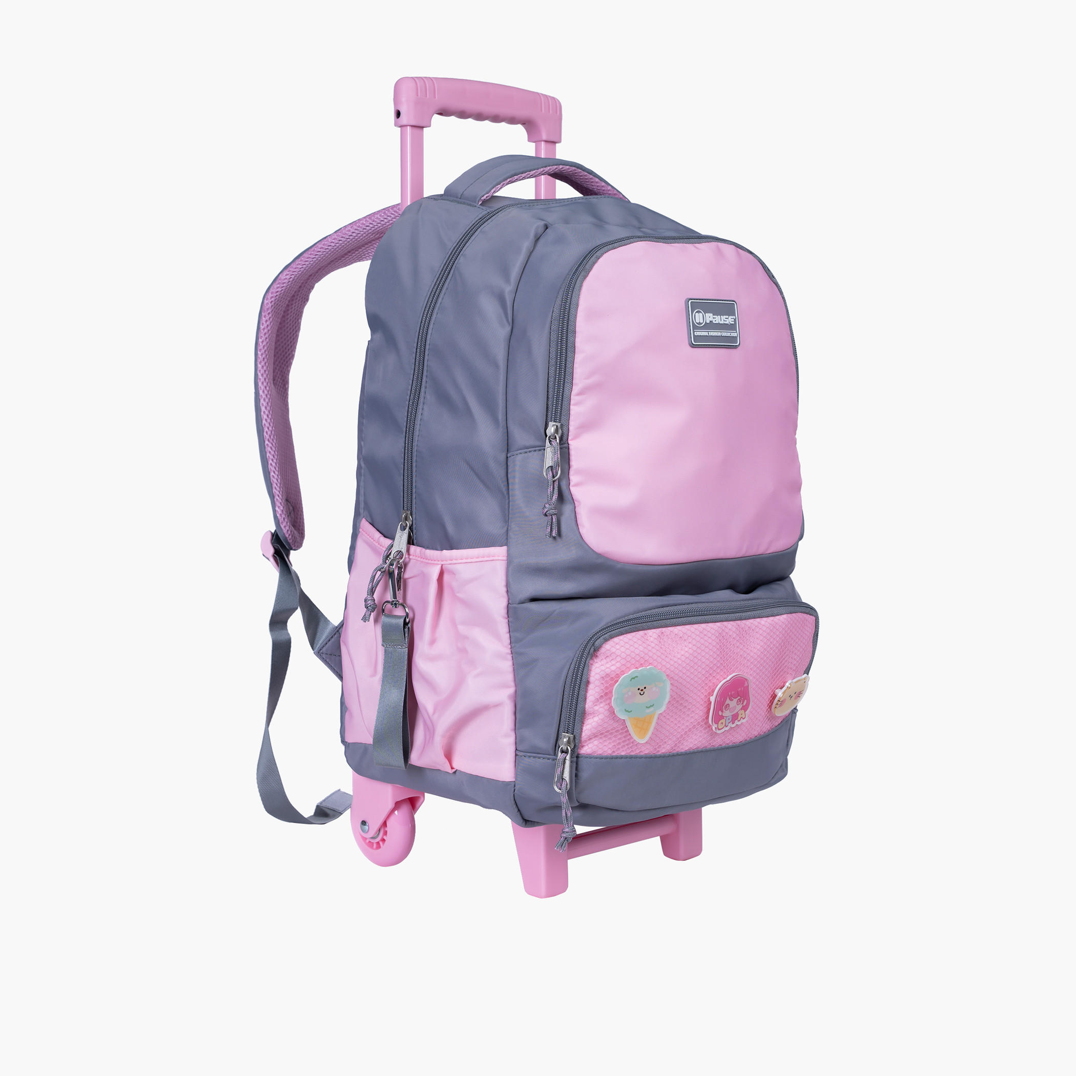 PAUSE Colourblock 18-inch Softcase Trolley Bag with Retractable Handle-school-bagsandbackpacks-trolleybags-image-6