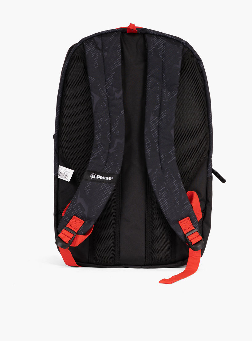 شنطة ظهر 19 بوصة بحمالات كتف قابلة للتعديل وطبعات من بوز - 28x13x48 سم-school-bagsandbackpacks-backpacks-image-3