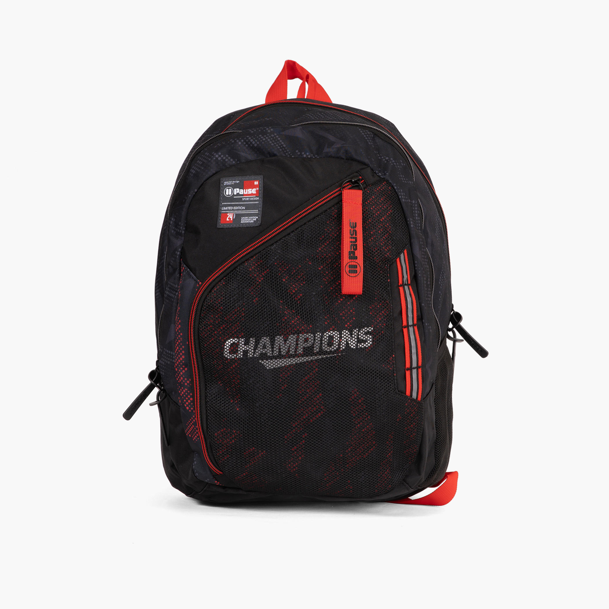 شنطة ظهر 19 بوصة بحمالات كتف قابلة للتعديل وطبعات من بوز - 27x13x44 سم-school-bagsandbackpacks-backpacks-image-1