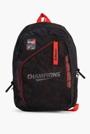 شنطة ظهر 19 بوصة بحمالات كتف قابلة للتعديل وطبعات من بوز - 27x13x44 سم-school-bagsandbackpacks-image-1