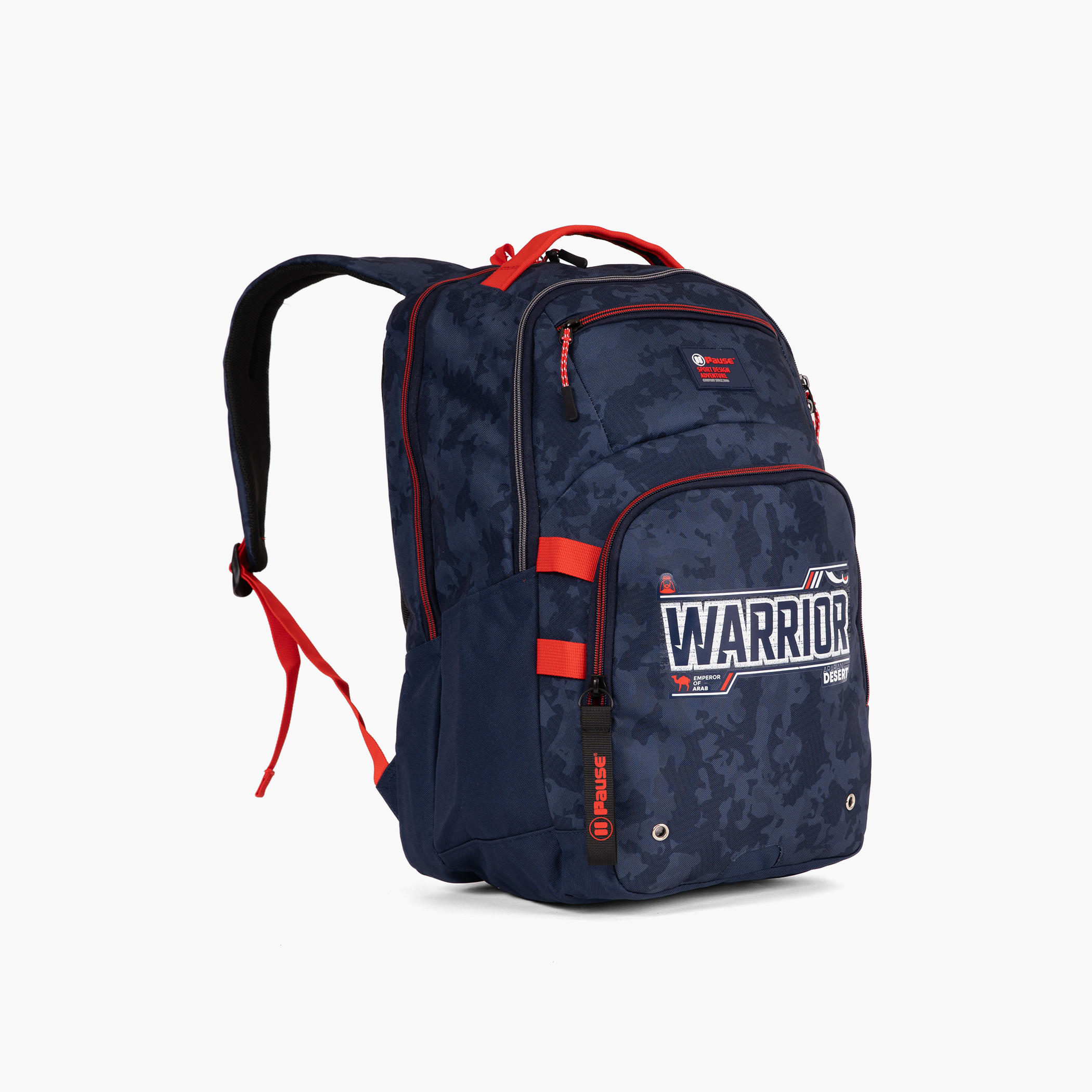 شنطة ظهر 19 بوصة بحمالات كتف قابلة للتعديل وطبعات من بوز- 28x13x48 سم-school-bagsandbackpacks-backpacks-image-1