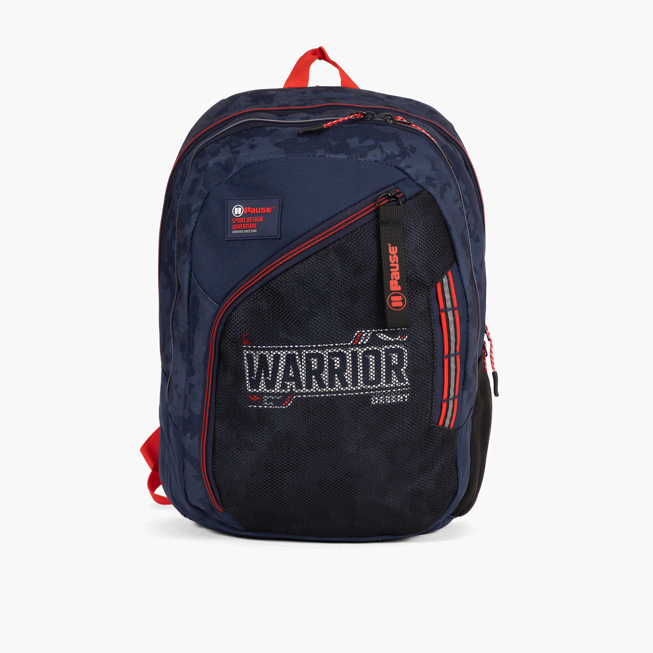 PAUSE Graphic Print 18-inch Backpack with Zip Closure and Adjustable Straps - 27x13x44 cms-school-bagsandbackpacks-backpacks-image-1