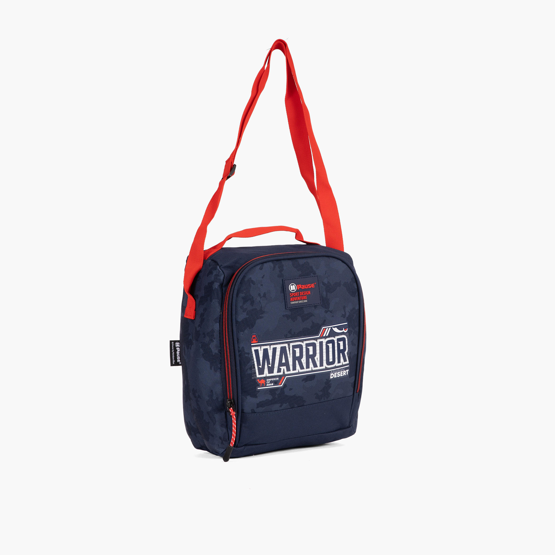 PAUSE Typographic Print Lunch bag with Zip Closure-school-lunchessentials-lunchbags-image-1