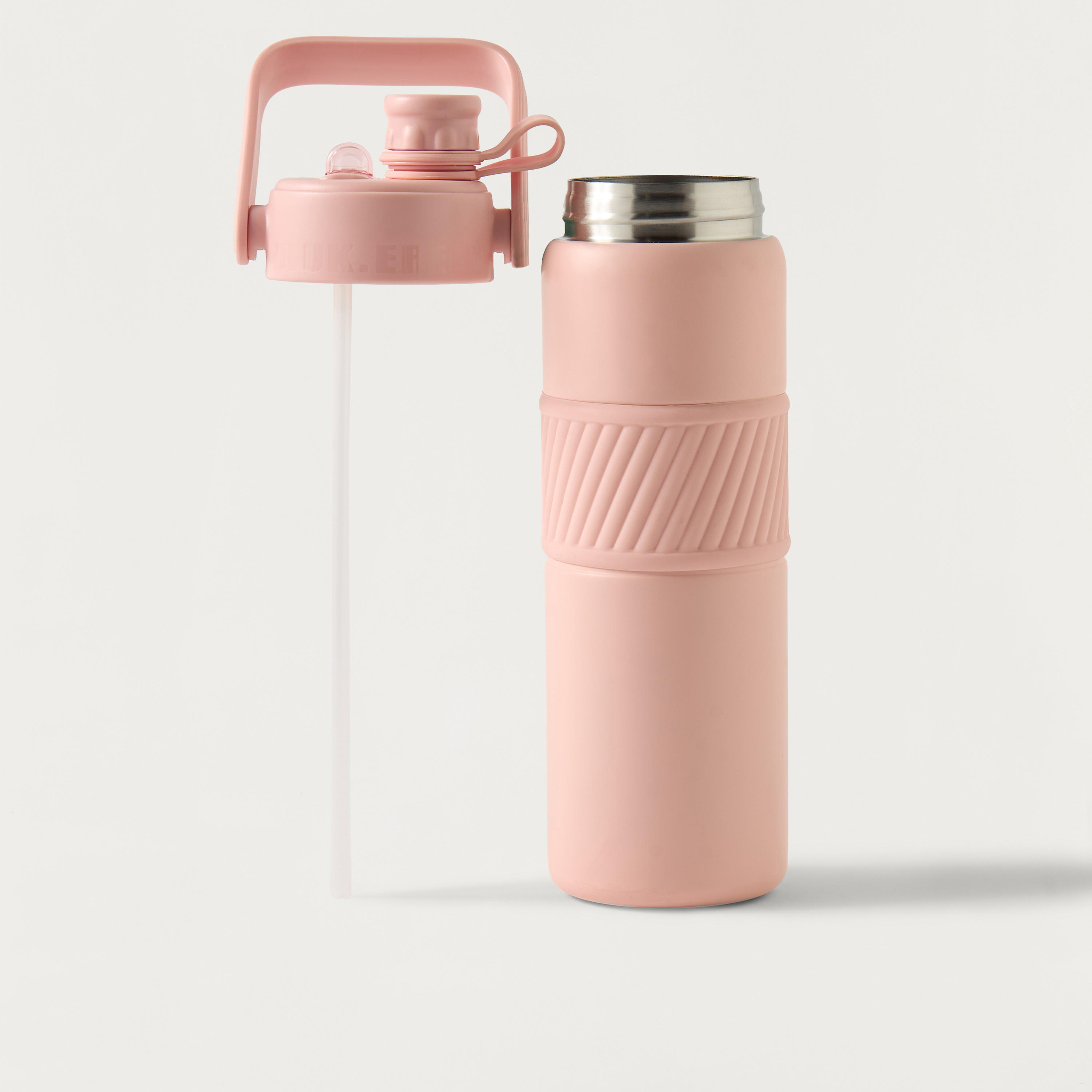 Textured Double Wall Stainless Steel Vacuum Sipper Water Bottle - 800 ml-school-waterbottles-image-2