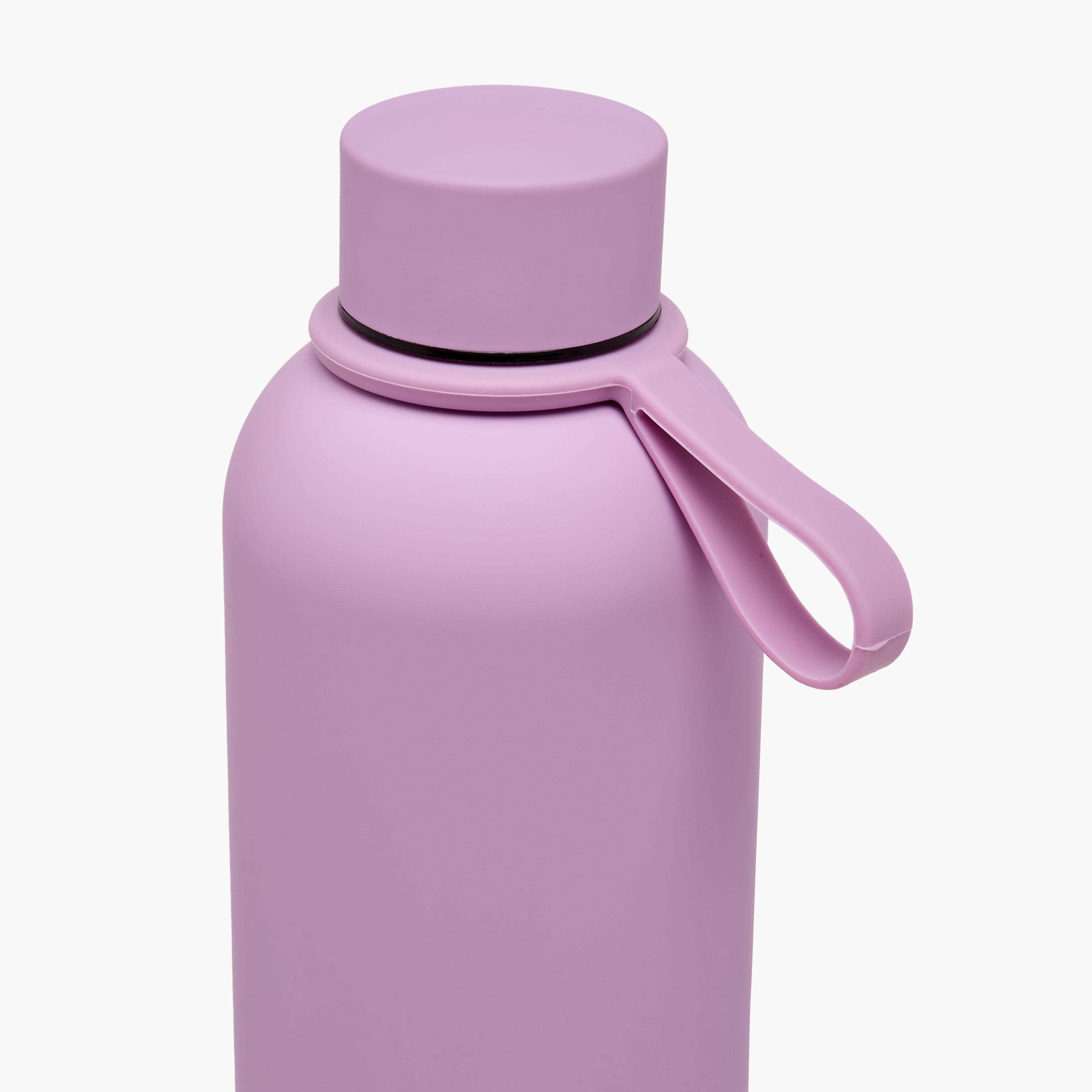 Solid Stainless Steel Double Wall Vacuum Water Bottle with Handle - 500 ml-school-waterbottles-image-3