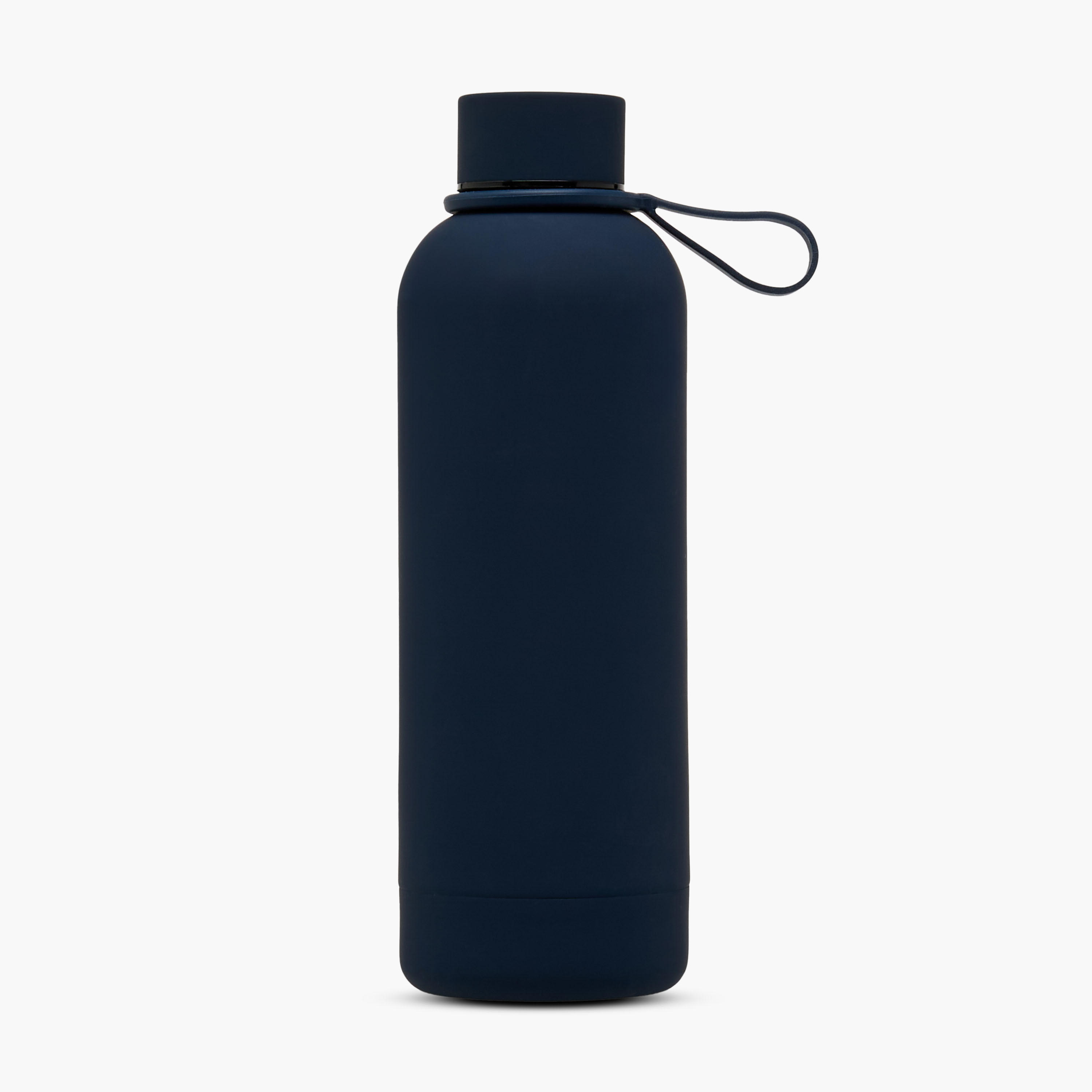 Solid Stainless Steel Double Wall Vacuum Water Bottle with Handle - 500 ml-school-waterbottles-image-1