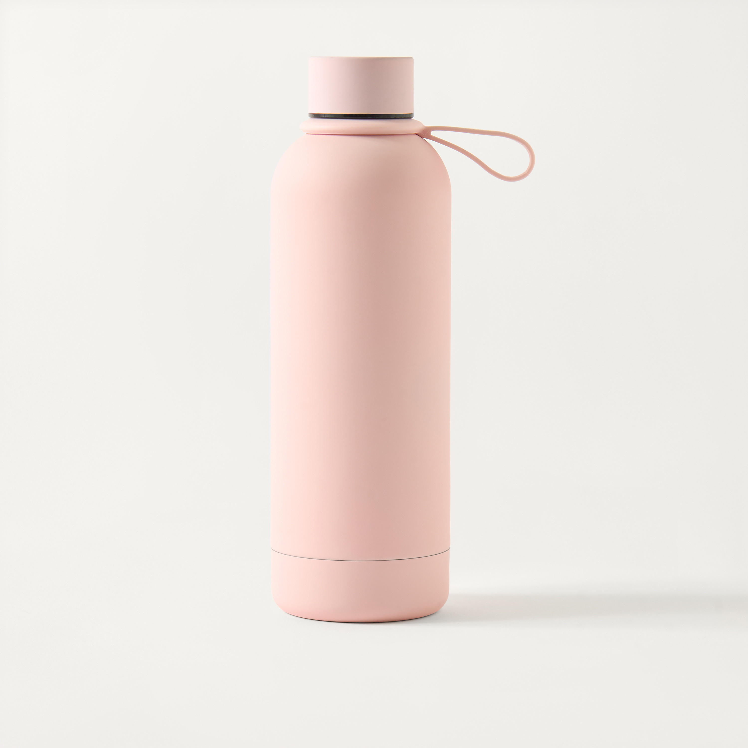 Solid Stainless Steel Double Wall Vacuum Water Bottle with Handle - 500 ml-school-waterbottles-image-1