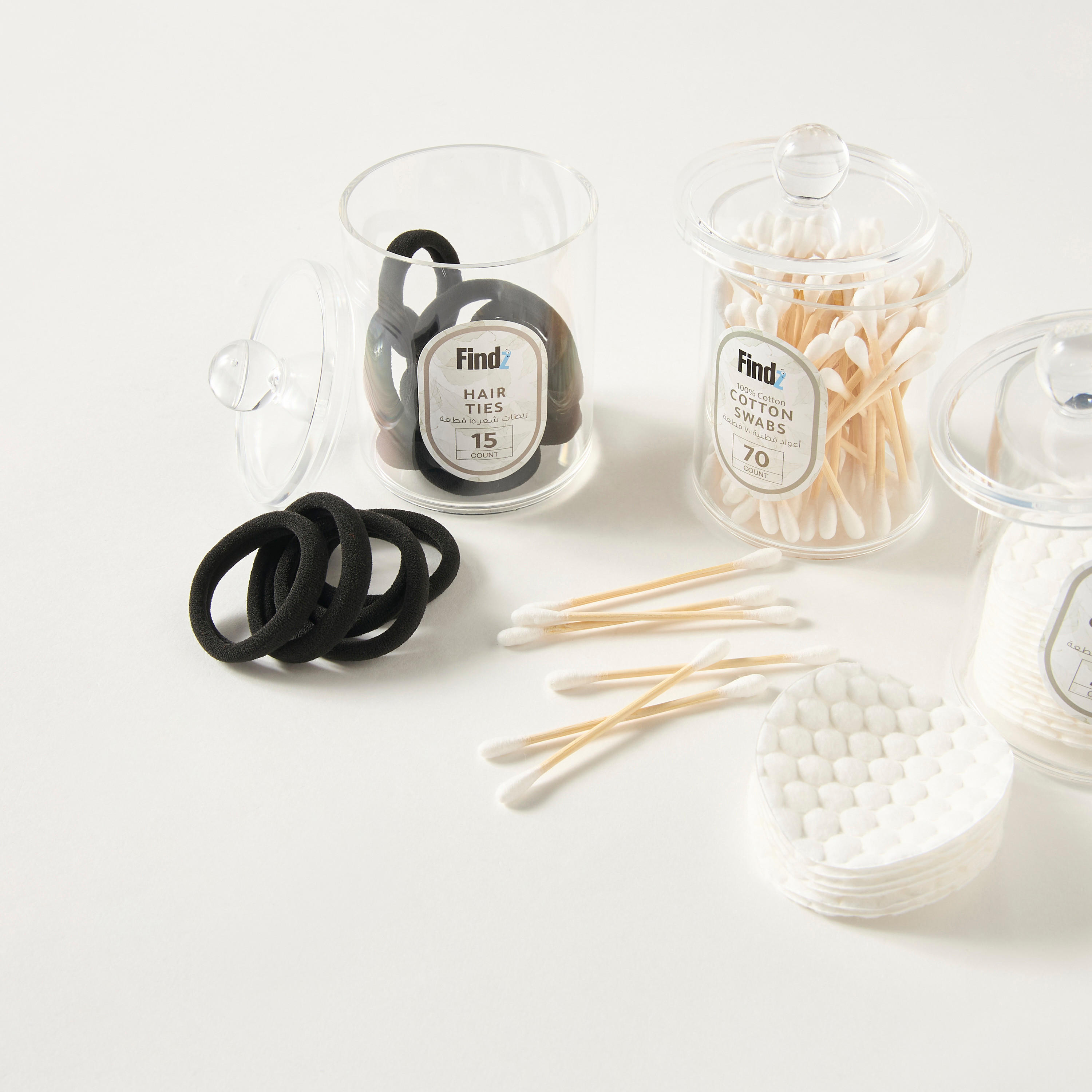 Findz Hair Ties with Cotton Swabs and Cotton Pads-beautyandpersonalcare-makeup-brushesandaccessories-accessories-image-4