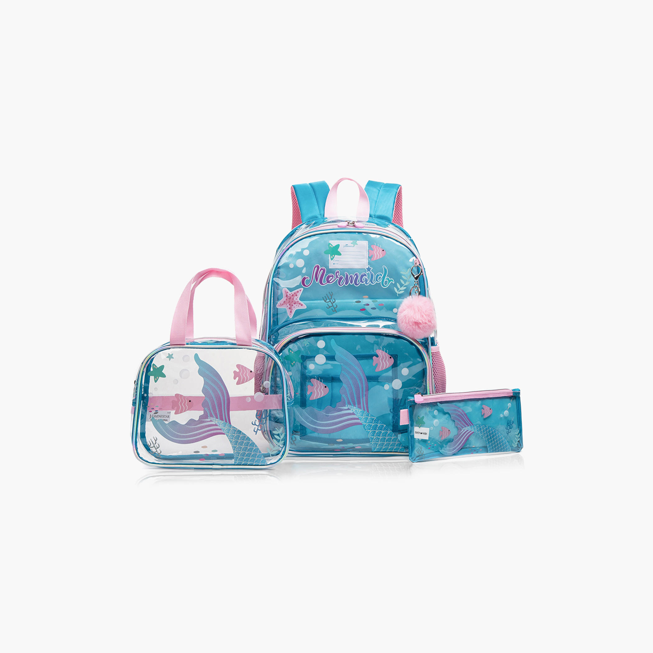 شنطة ظهر بطبعات مع شنطة غداء ومقلمة من إيزي كيدز-school-bagsandbackpacks-sets-image-4