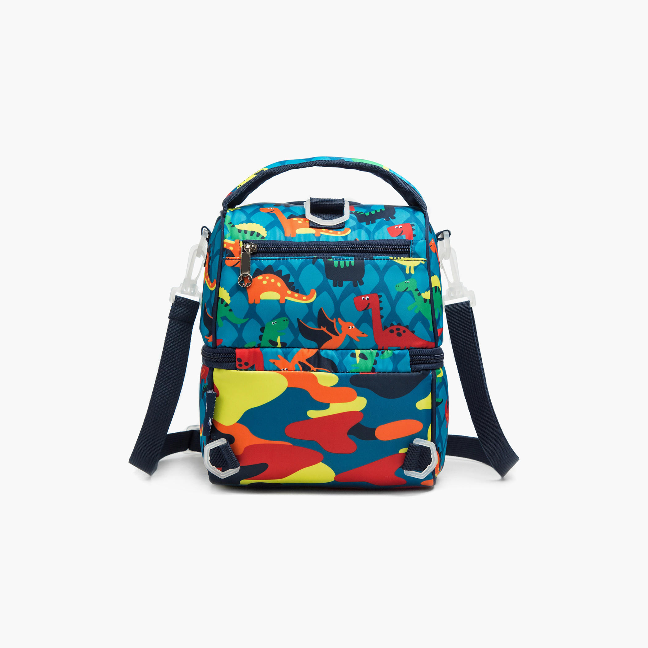 Eazy Kids Dinosaur Print Lunch Bag with Zip Closure-school-lunchessentials-lunchbags-image-5