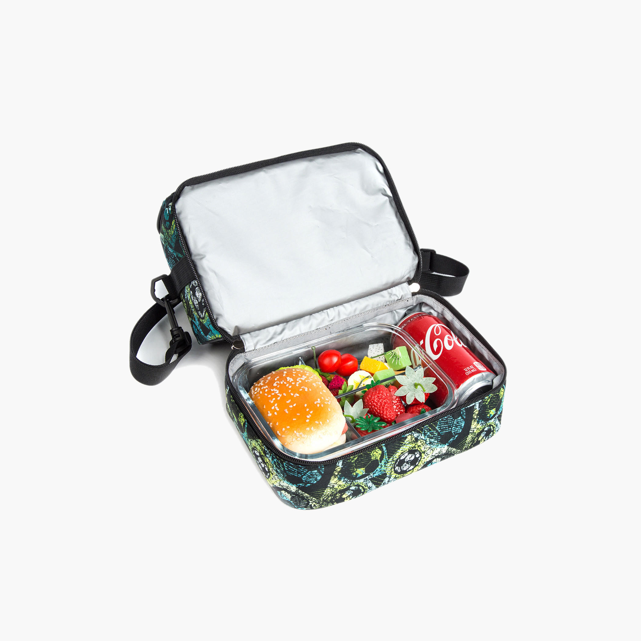 Eazy Kids Football Print Lunch Bag with Zip Closure-school-lunchessentials-lunchbags-image-11