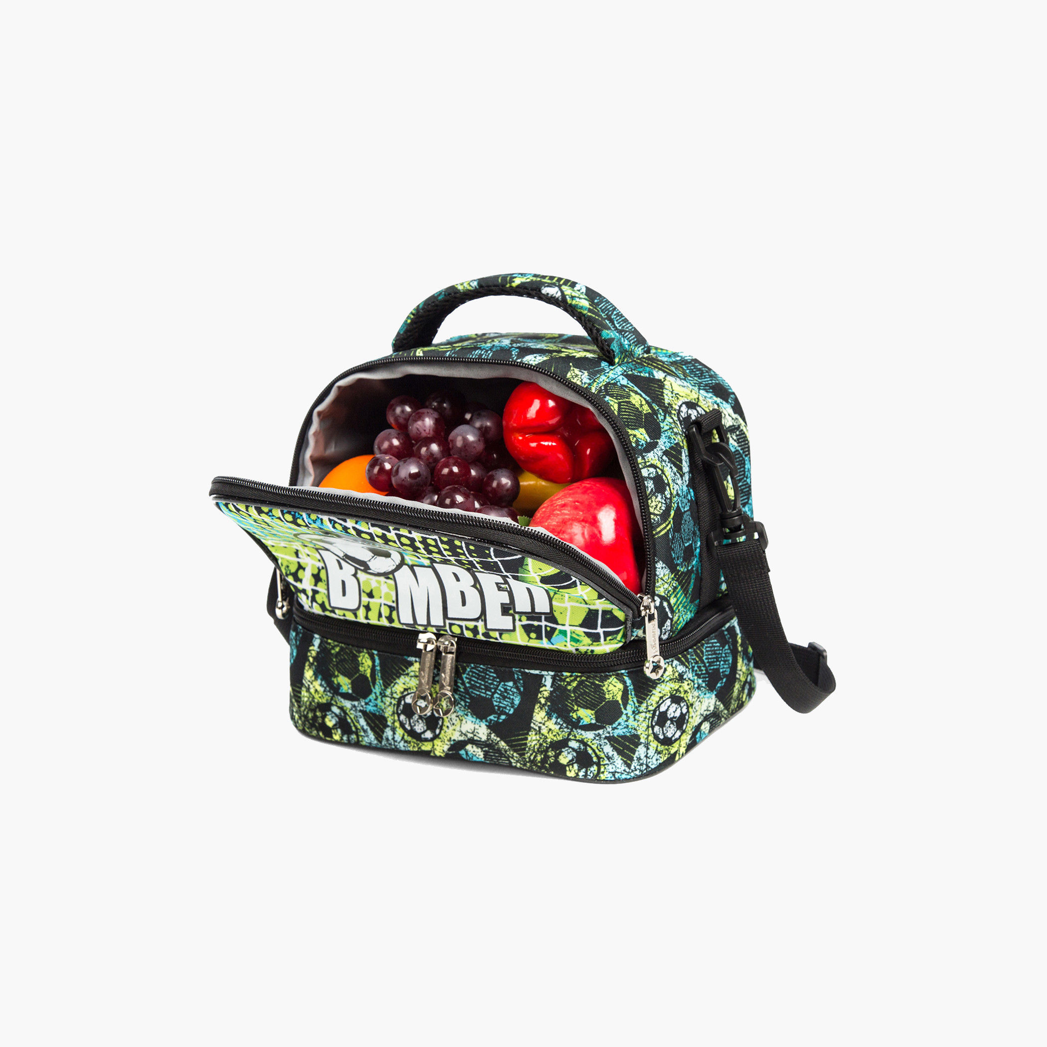 شنطة غداء بطبعات مع سحاب إغلاق من إيزي كيدز-school-lunchessentials-lunchbags-image-13