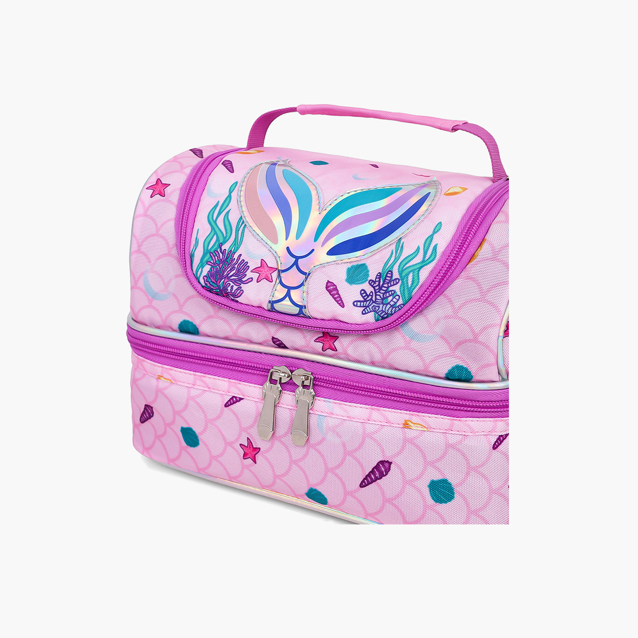 شنطة غداء بقسمين وسحاب إغلاق بطبعات من إيزي كيدز-school-lunchessentials-lunchbags-image-3