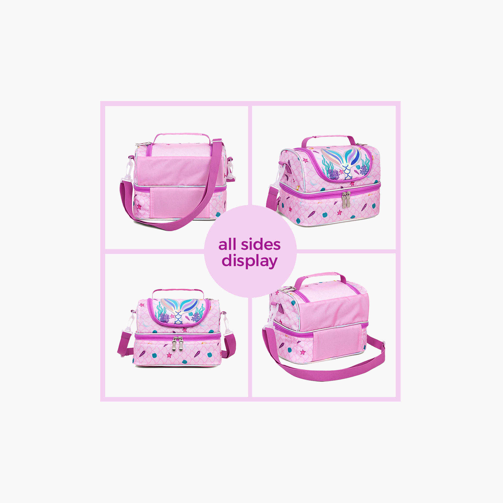 شنطة غداء بقسمين وسحاب إغلاق بطبعات من إيزي كيدز-school-lunchessentials-lunchbags-image-8