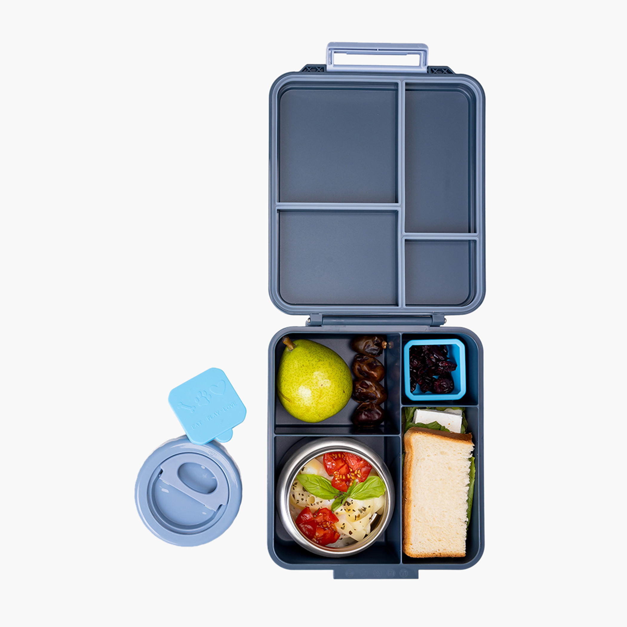 Eazy Kids Jumbo Bento Lunch Box with Thermos and Dip Jar-school-lunchessentials-lunchboxes-image-3