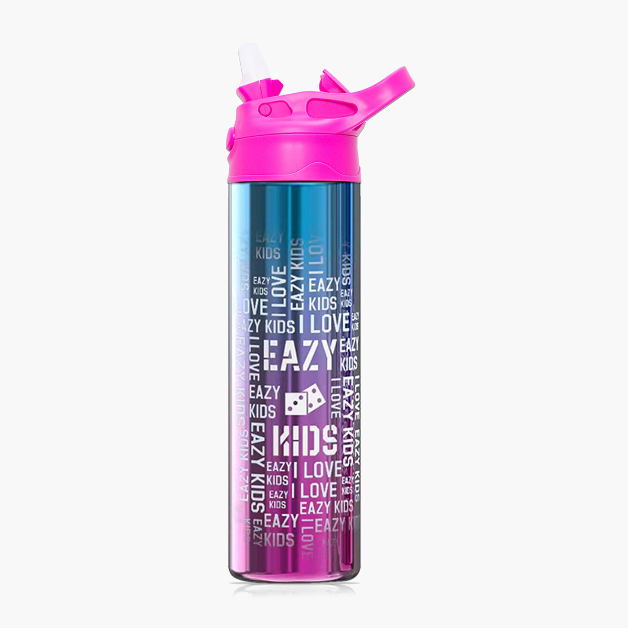 Eazy Kids Typographic Print Double Wall Stainless Steel Water Bottle - 520 ml-school-waterbottles-image-2