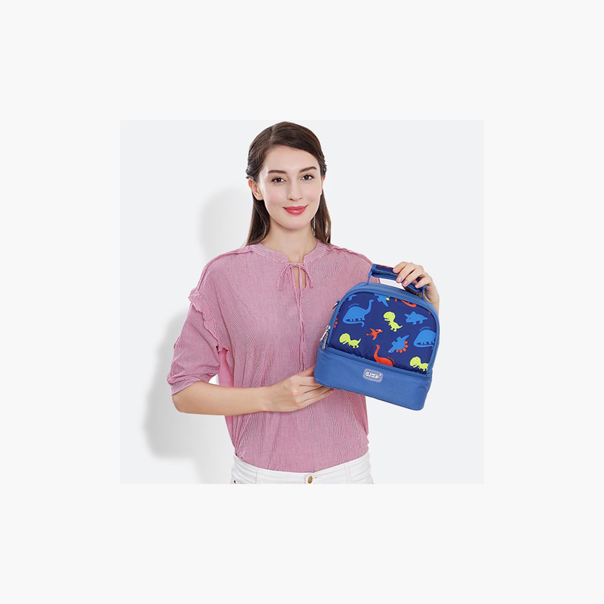 شنطة غداء معزولة بطبعات ديناصور مع سحاب إغلاق من صنفينو-school-lunchessentials-lunchbags-image-2