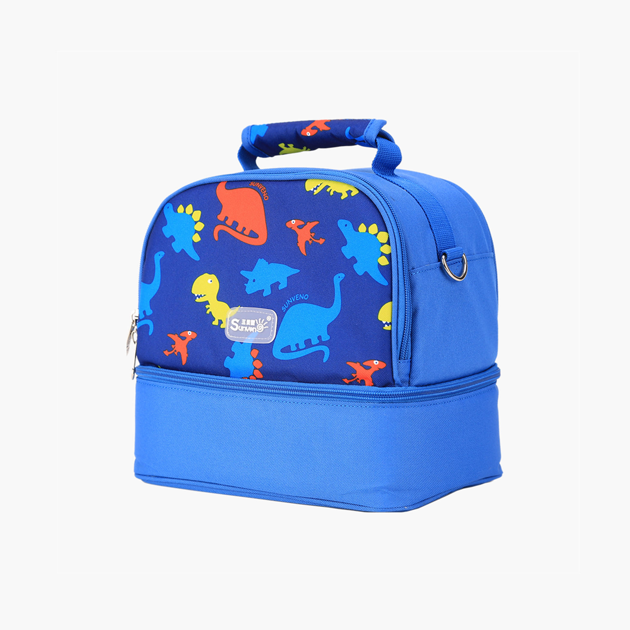 Sunveno Dinosaur Print Insulated Lunch Bag with Zip Closure-school-lunchessentials-lunchbags-image-5