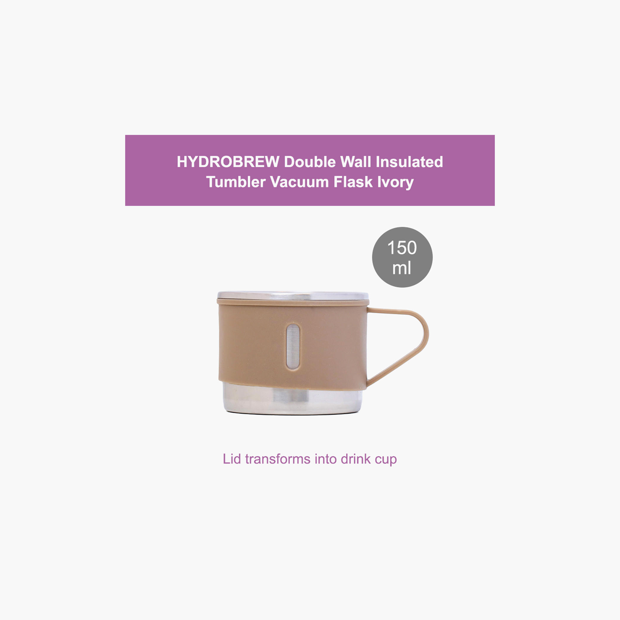 Hydrobrew Insulated Vacuum Flask - 150 ml-school-waterbottles-image-8
