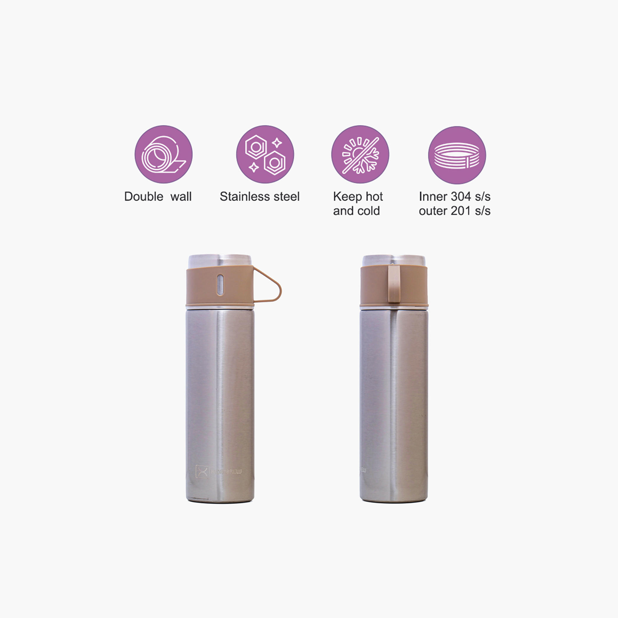 Hydrobrew Insulated Vacuum Flask - 150 ml-school-waterbottles-image-9