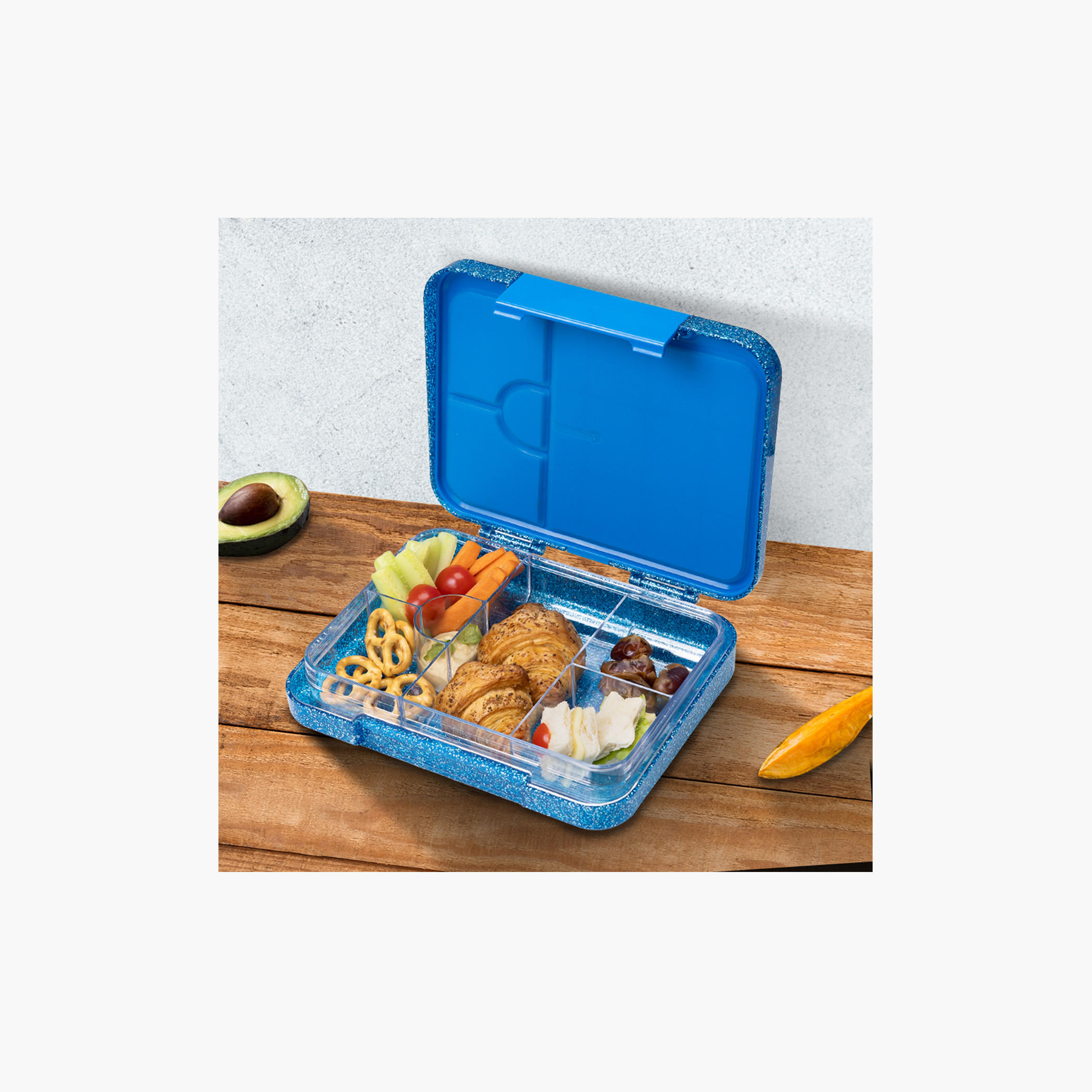 Hydrobrew Embellished 6-4 Compartment Convertible Bento Lunch Box-school-lunchessentials-lunchboxes-image-3