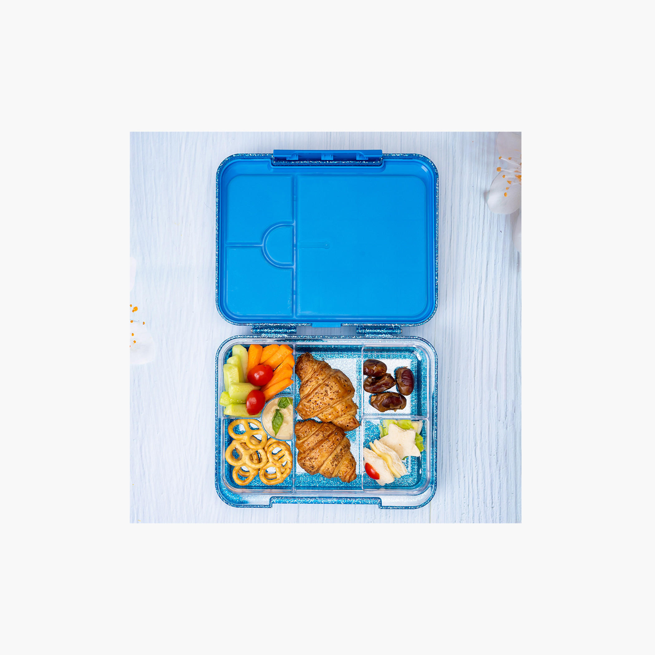 Hydrobrew Embellished 6-4 Compartment Convertible Bento Lunch Box-school-lunchessentials-lunchboxes-image-5