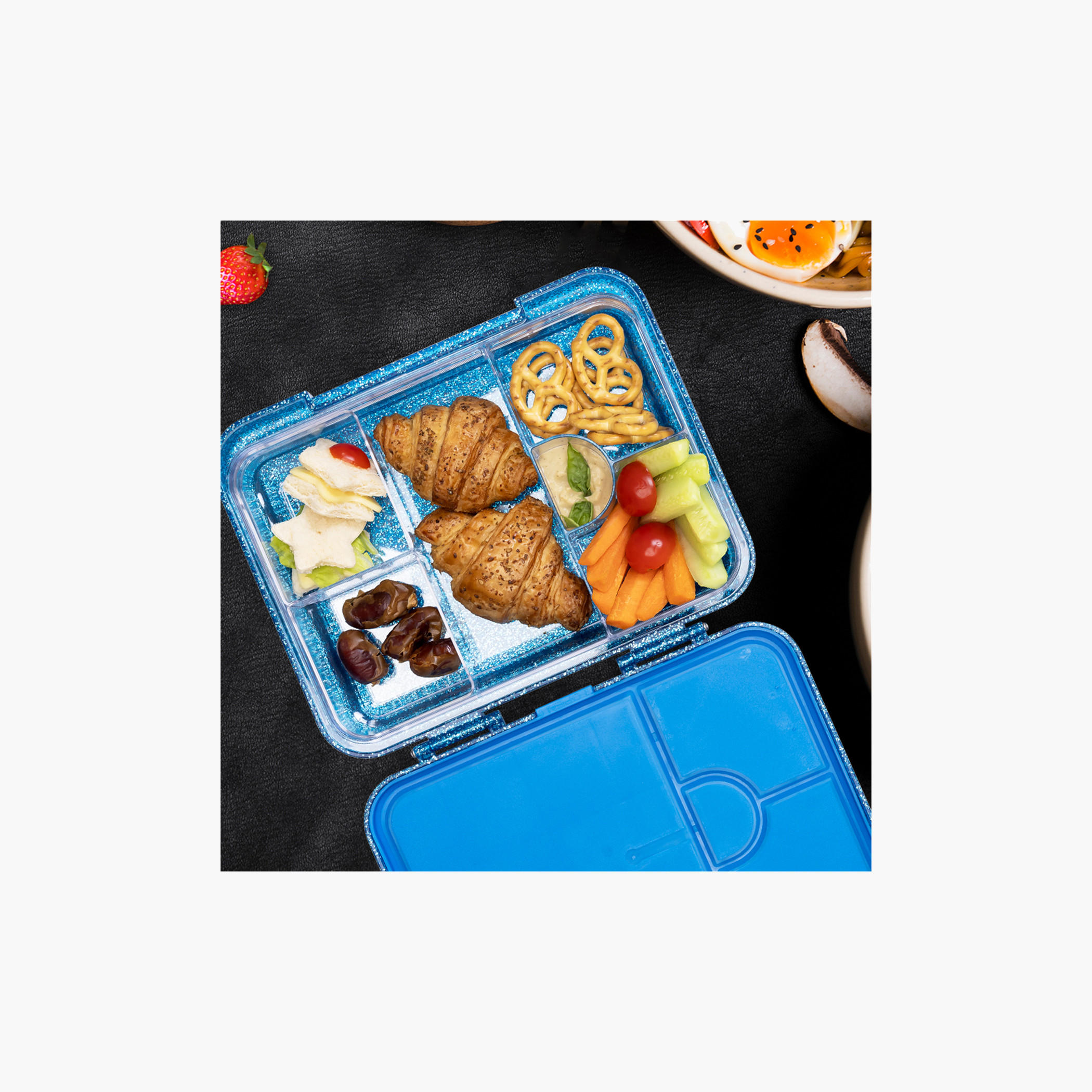 Hydrobrew Embellished 6-4 Compartment Convertible Bento Lunch Box-school-lunchessentials-lunchboxes-image-8