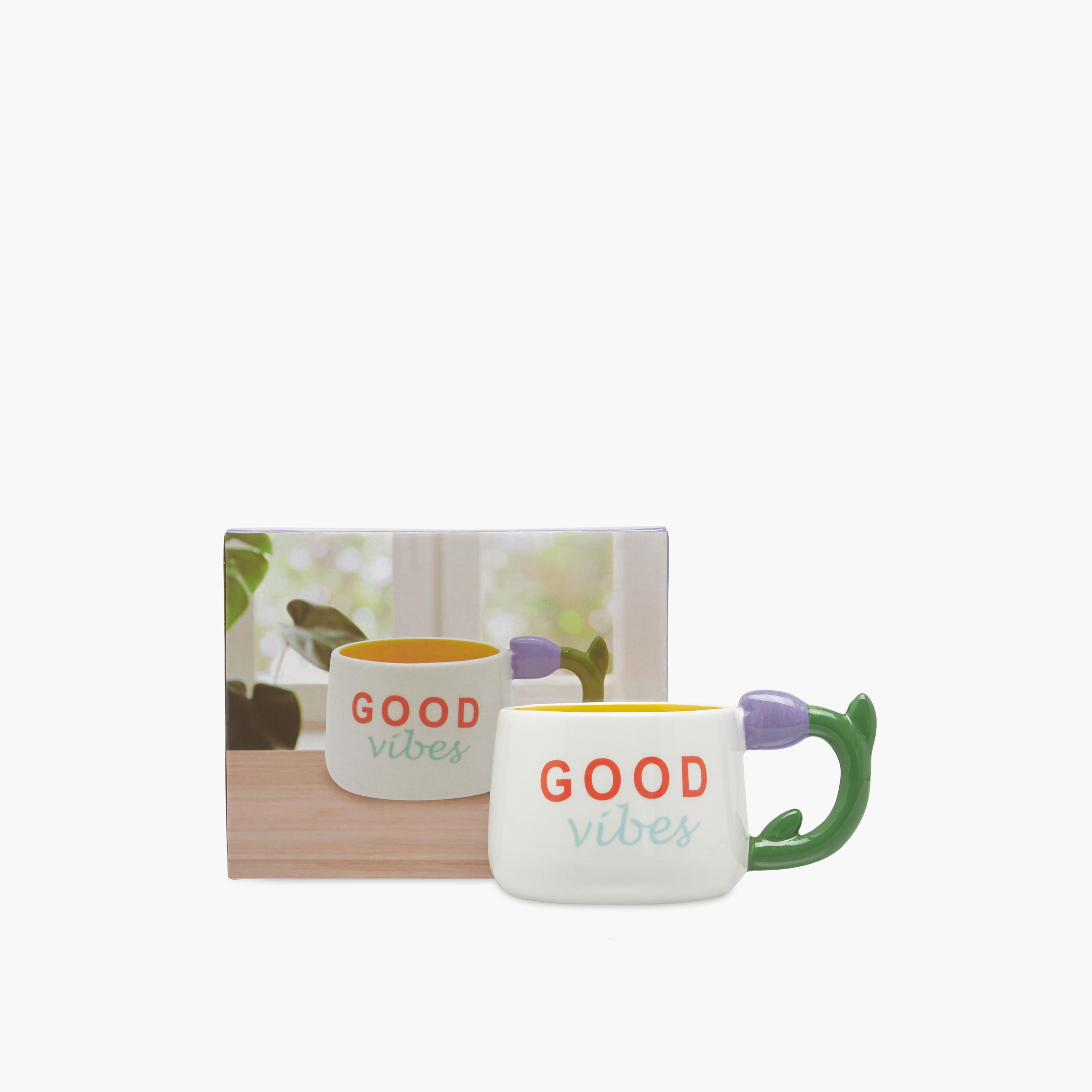 Good Vibes Ceramic Mug with Handle - 400 ml-household-dining-teaandcoffee-mugsandcups-image-5