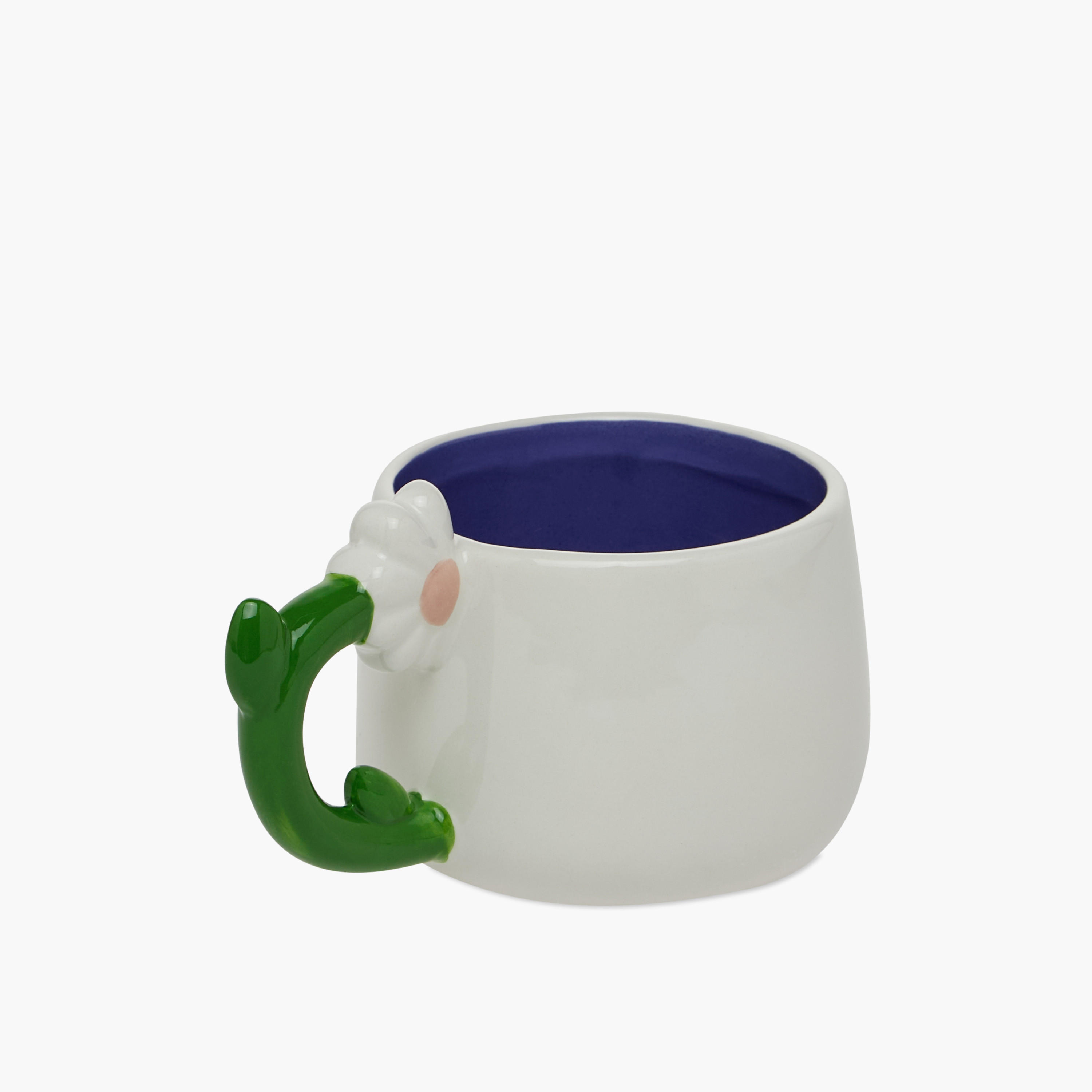 Slogan Print Ceramic Mug with Flower Handle - 400 ml-household-dining-teaandcoffee-mugsandcups-image-2