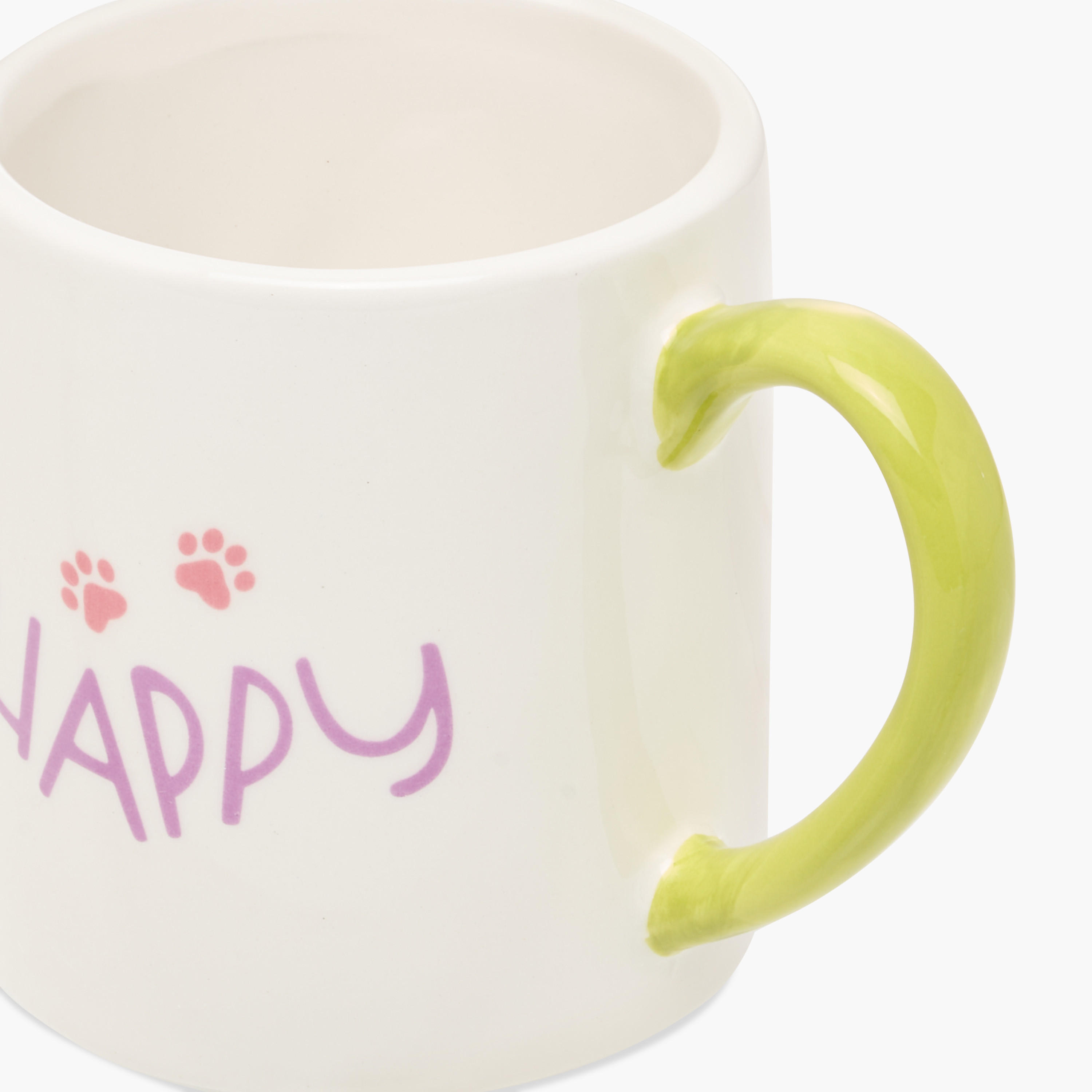 Slogan Print Ceramic Mug with 3D Cat Detail - 390 ml-household-dining-teaandcoffee-mugsandcups-image-3