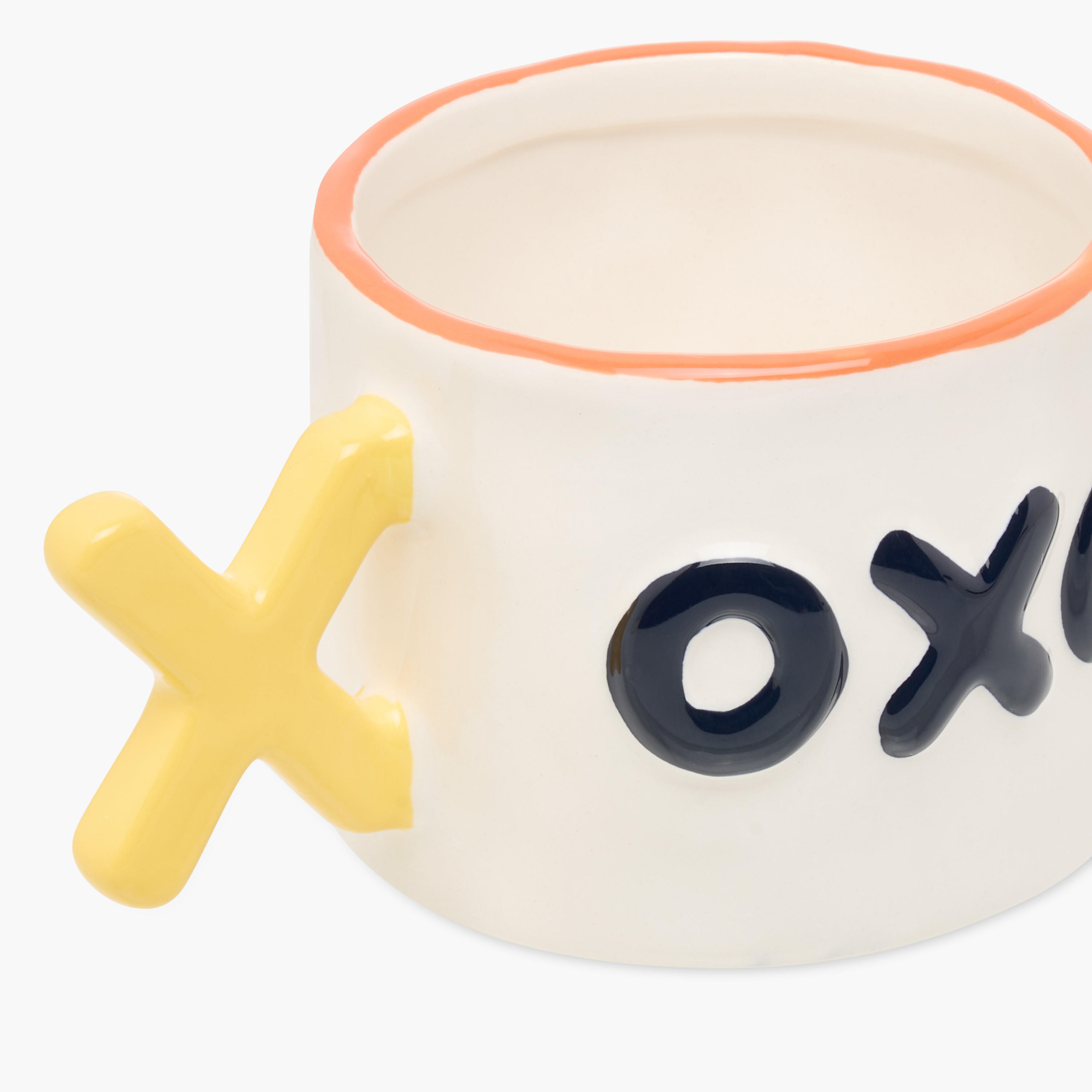 Typography Print Ceramic Mug with Letter X Handle - 390 ml-household-dining-teaandcoffee-mugsandcups-image-3