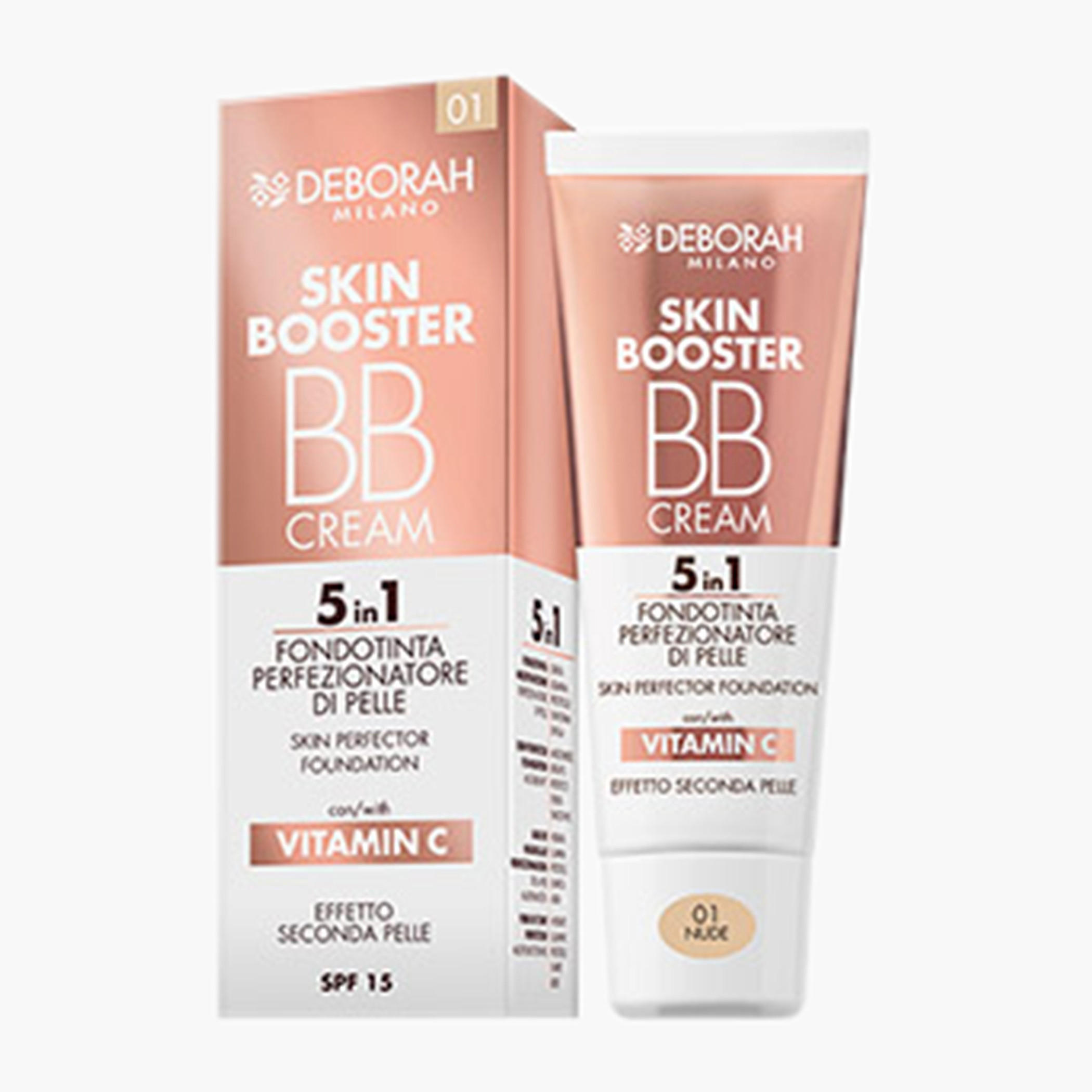 كريم أساس بي بي سكين بوستر 5 في 1 لبشرة مثالية من ديبورا - 30 مل-beautyandpersonalcare-makeup-face-foundations-image-1