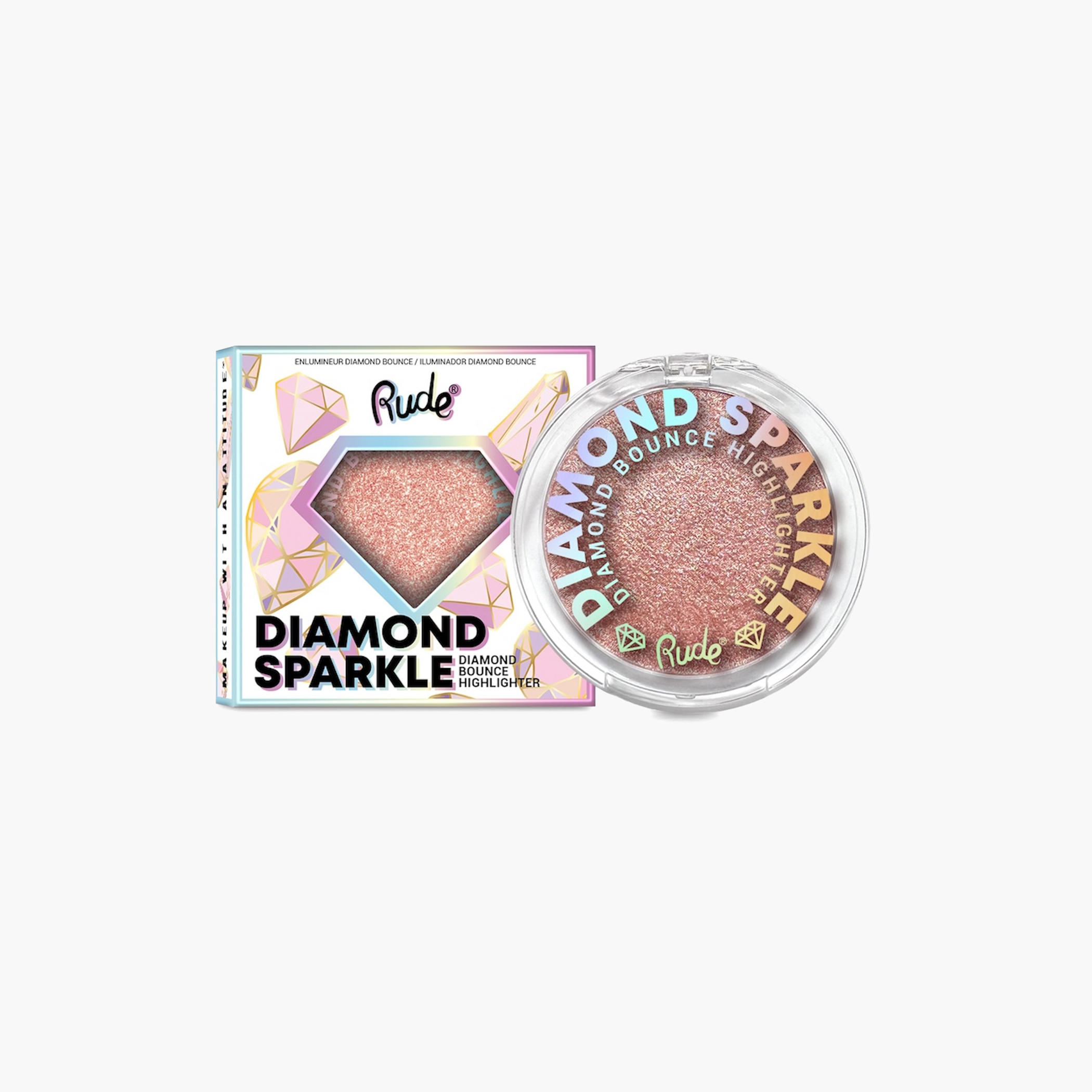 Rude Diamond Sparkle Bounce Highlighter - 9 gms-beautyandpersonalcare-makeup-face-highlighters-image-1