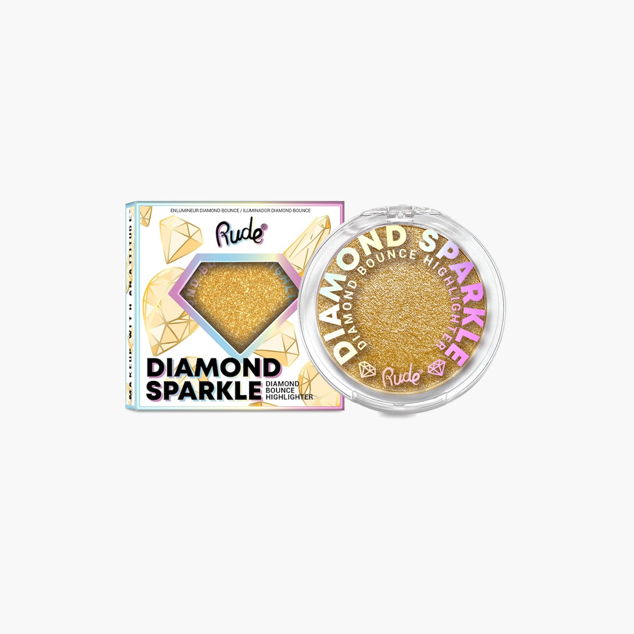 Rude Diamond Sparkle Bounce Highlighter - 9 gms-beautyandpersonalcare-makeup-face-highlighters-image-1