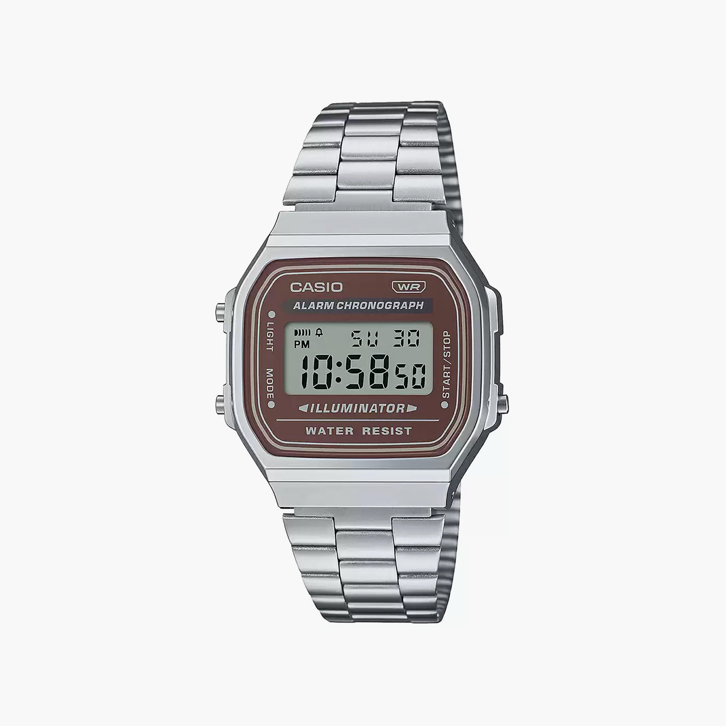 Casio 36 MM Silver Digital Stainless Steel Watch | A168WA-5AYDF-men-watchesandjewellery-watches-image-1