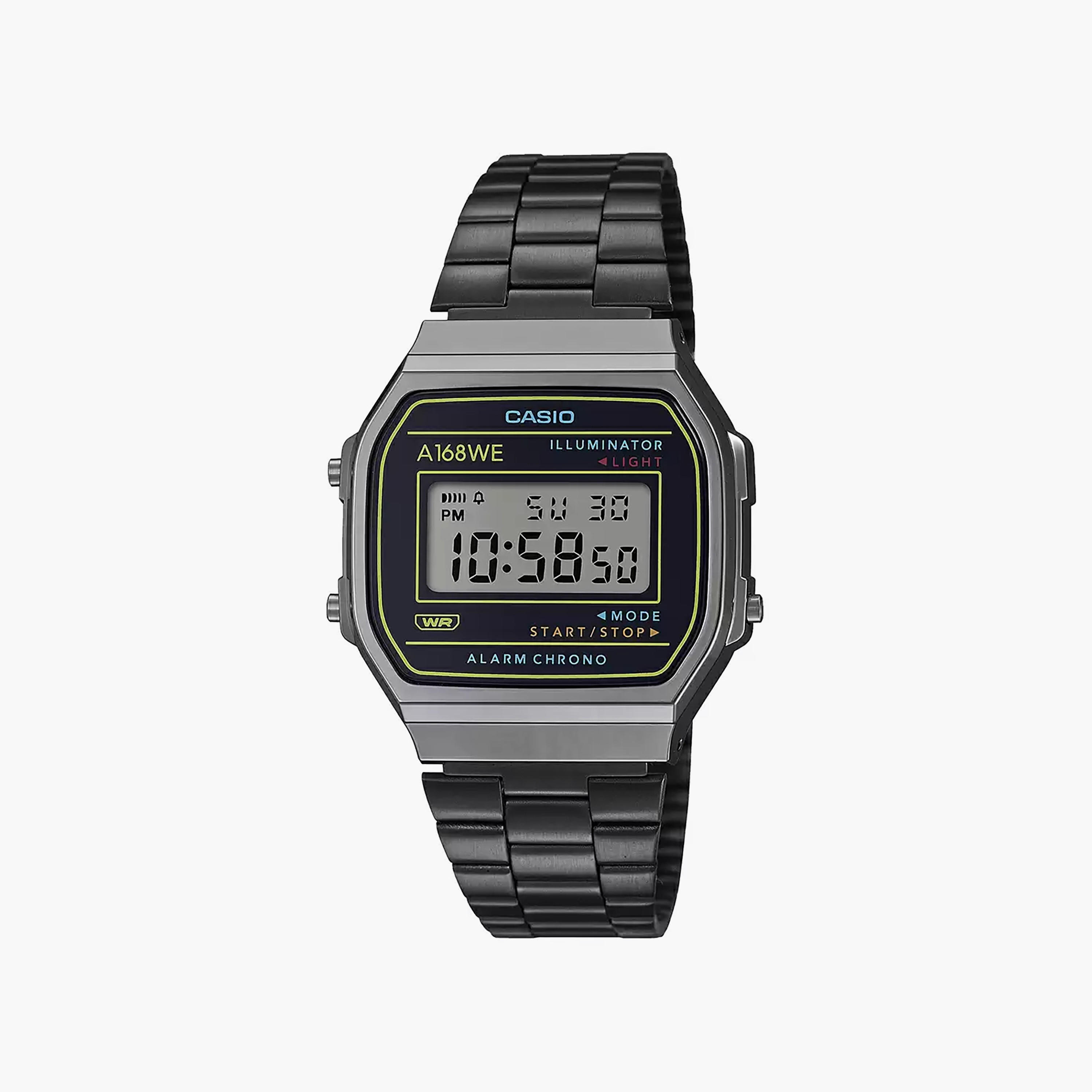 Casio 36 MM Black Digital Stainless Steel Watch | A168WEHB-1ADF-men-watchesandjewellery-watches-image-1