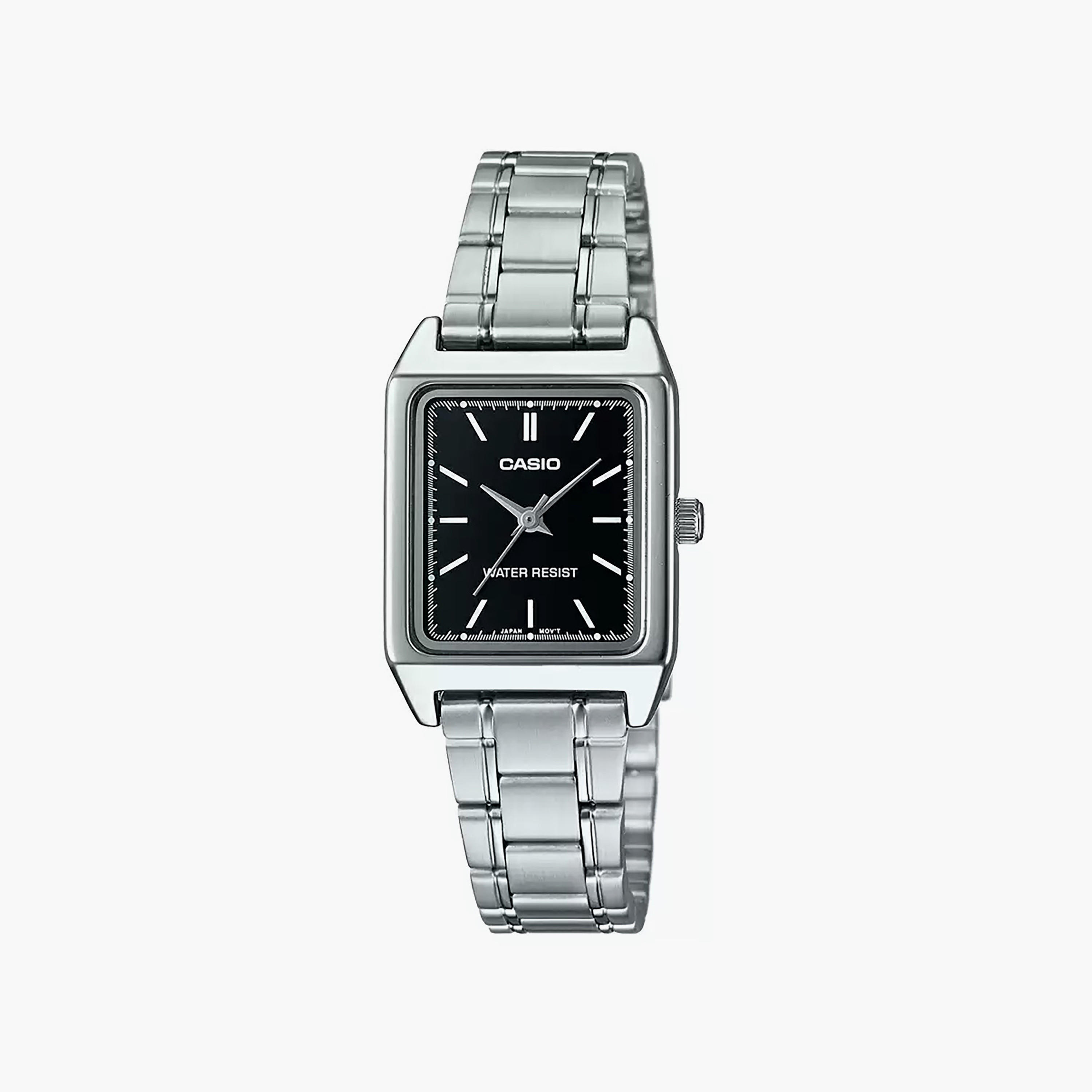 Casio Women's 22 MM Silver Analog Stainless Steel Watch | LTP-V007D-1EUDF-women-watchesandjewellery-watches-image-1