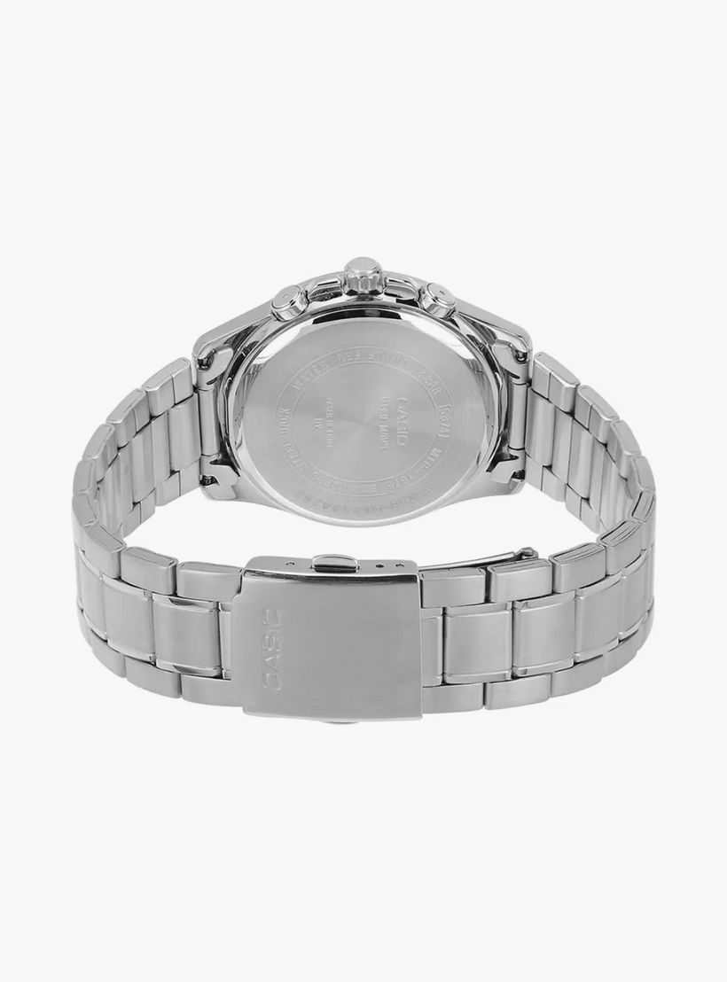 ساعة كاسيو للرجال 42 ملم فضية ذات انالوج من الستانلس ستيل | MTP-1375D-2A2VDF-men-watchesandjewellery-watches-image-3