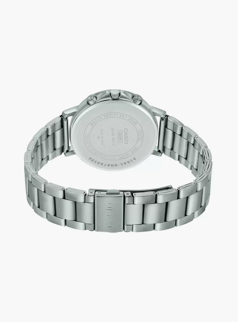Casio Men's 44 MM Silver Analog Stainless Steel Watch | MTP-E321D-1AVDF-men-watchesandjewellery-watches-image-4