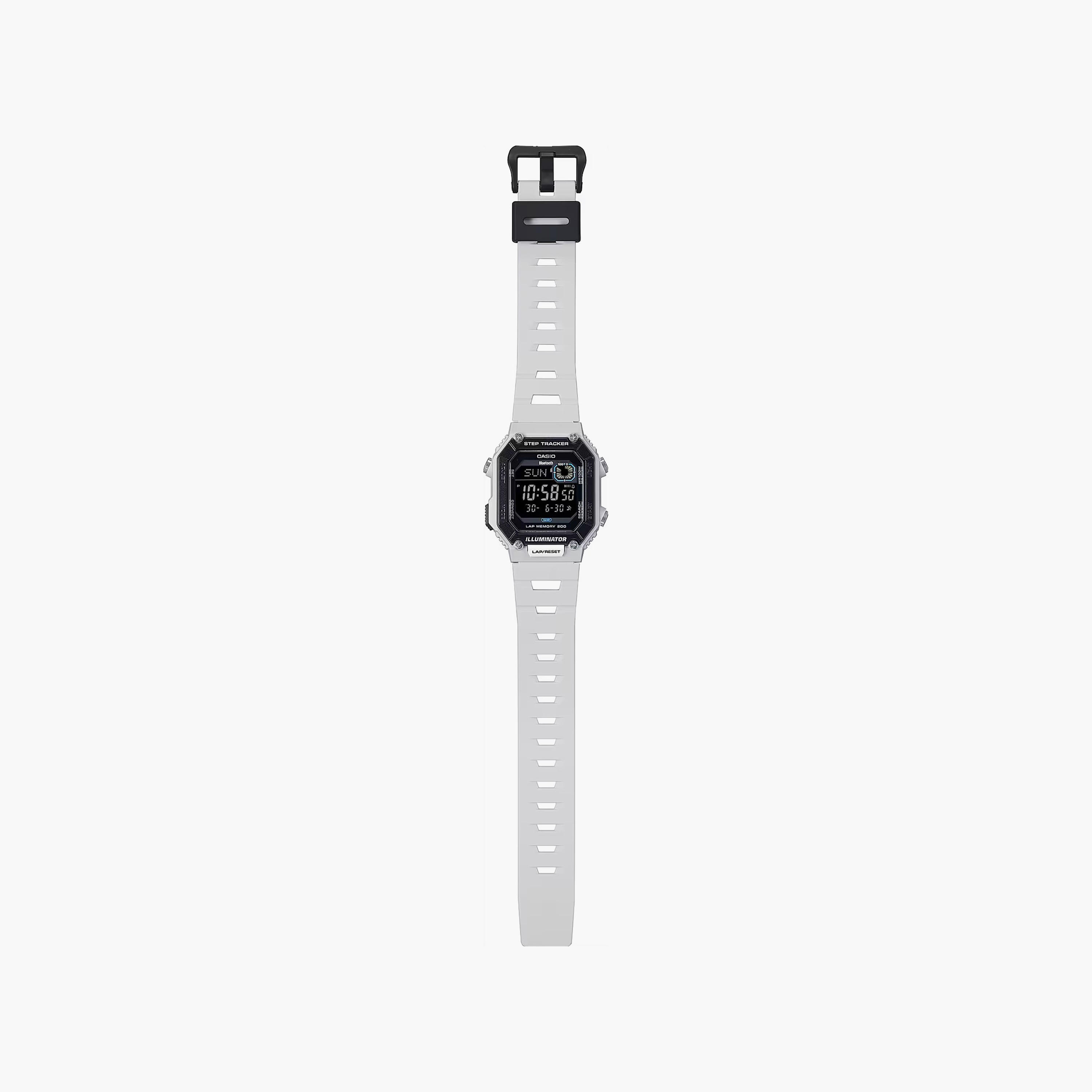 ساعة كاسيو للرجال 41 ملم رقمية سيليكون باللون الابیض | WS-B1000-8BVDF-men-watchesandjewellery-watches-image-3