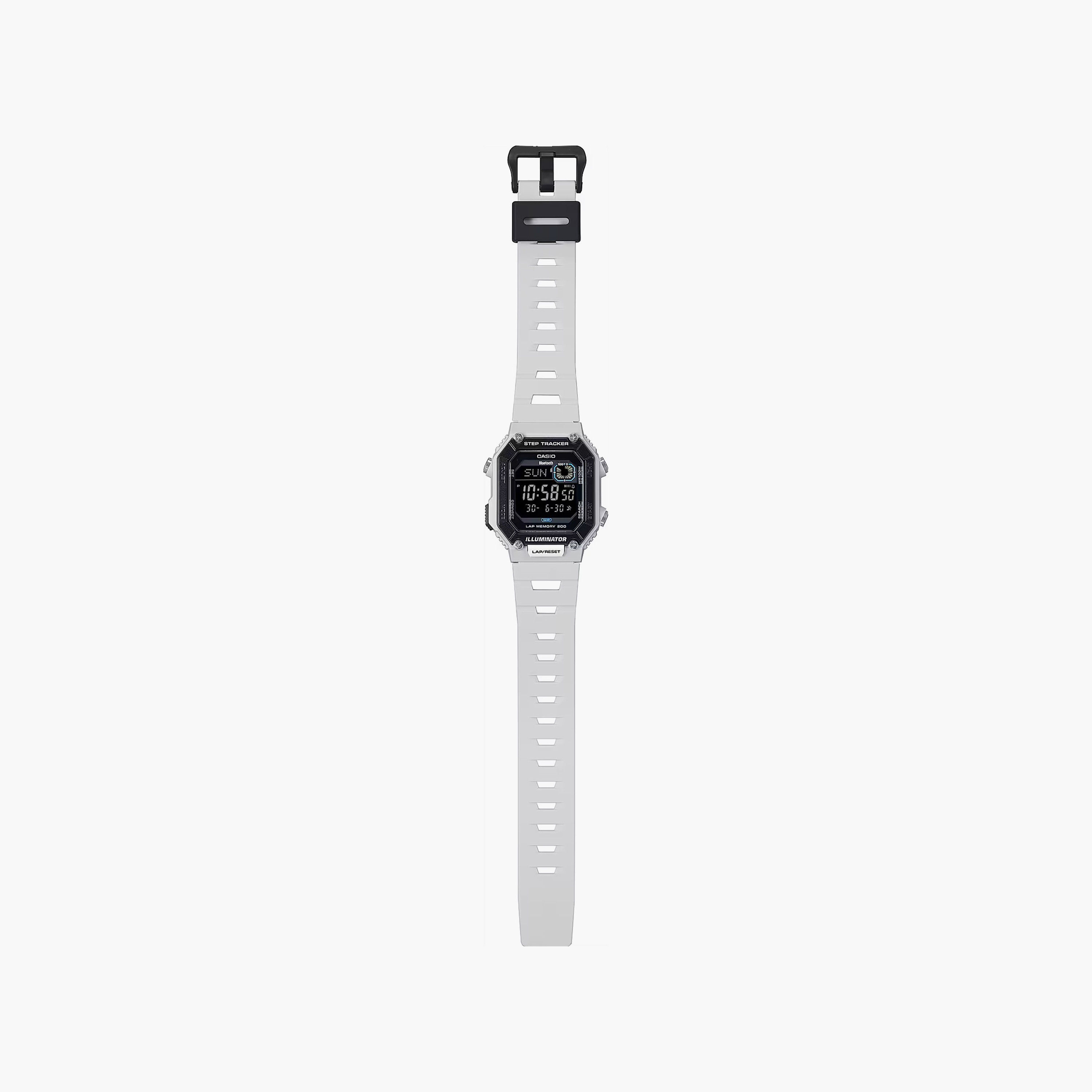 ساعة كاسيو للرجال 41 ملم رقمية سيليكون باللون الابیض | WS-B1000-8BVDF-men-watchesandjewellery-watches-image-3