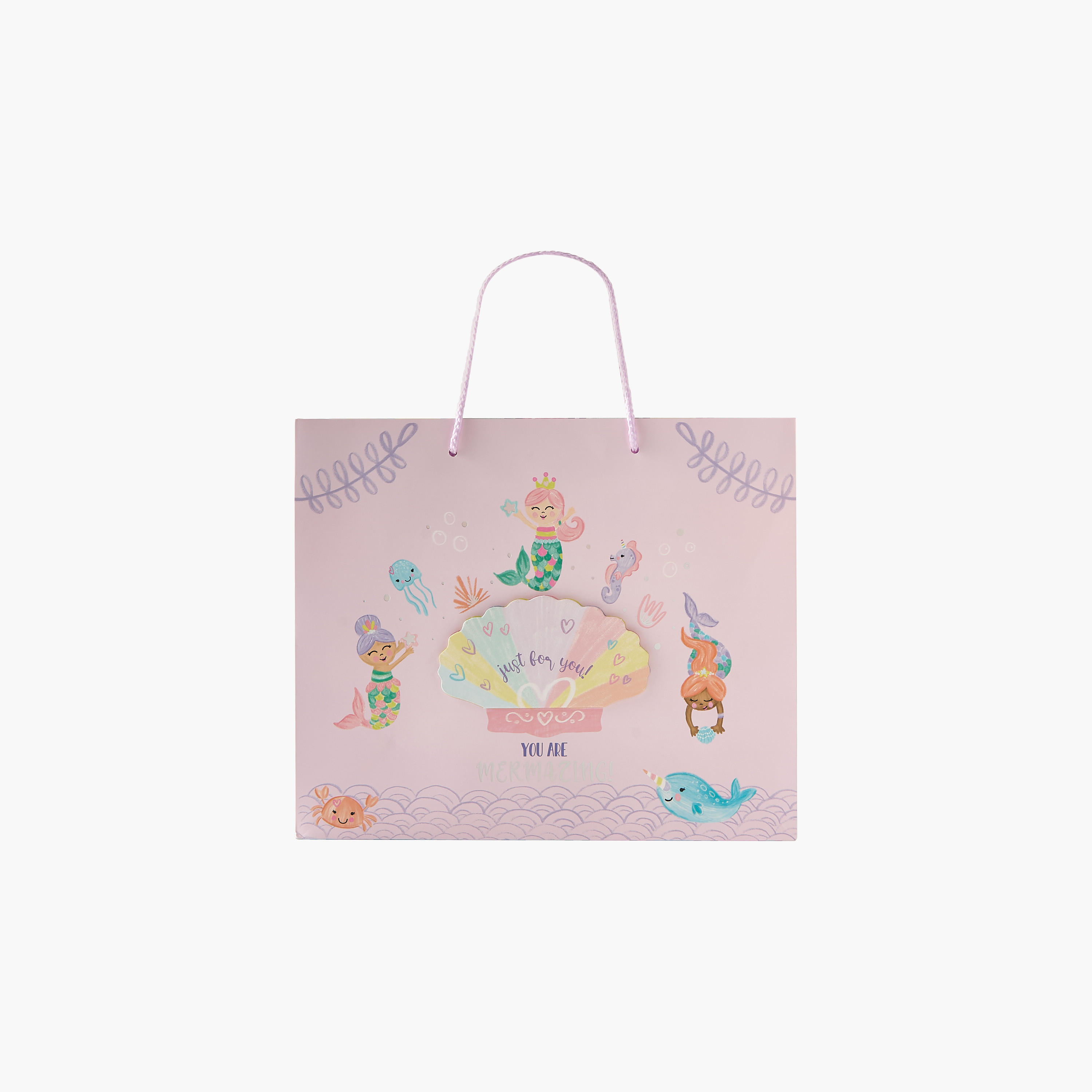 Findz Mermaid Print Paper Gift Bag - 23x10x18 cms-household-giftingaccessories-giftings-image-1