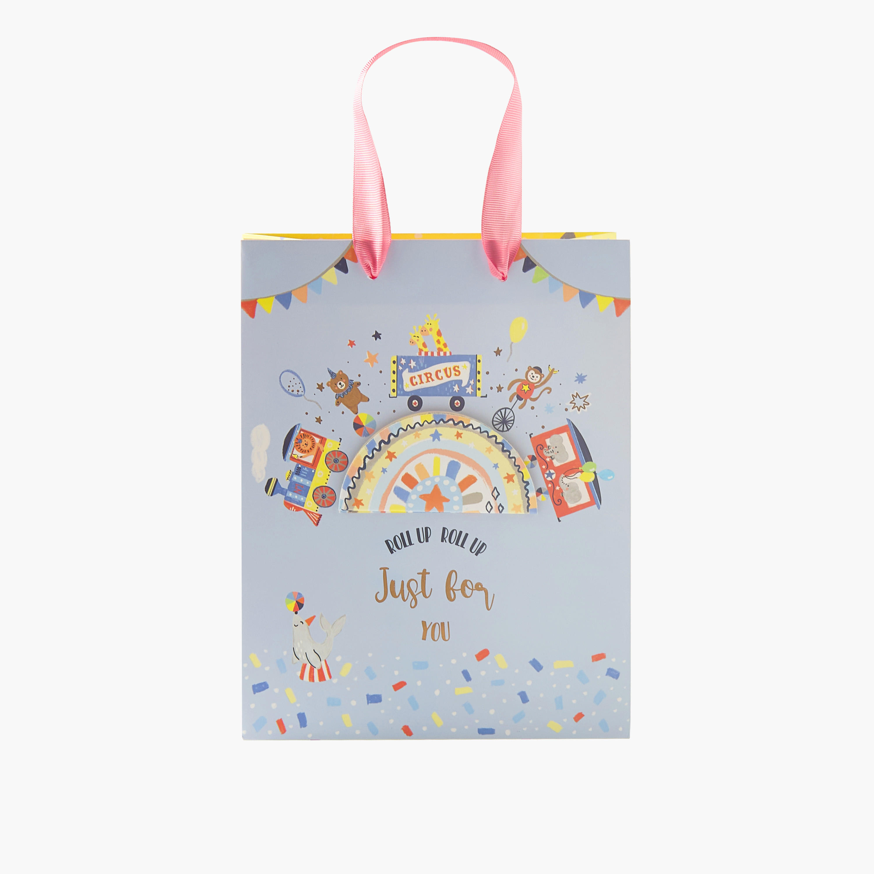 Findz Just For Fun Print Paper Gift Bag with Double Handle - 18x10x23 cms-household-giftingaccessories-giftings-image-1