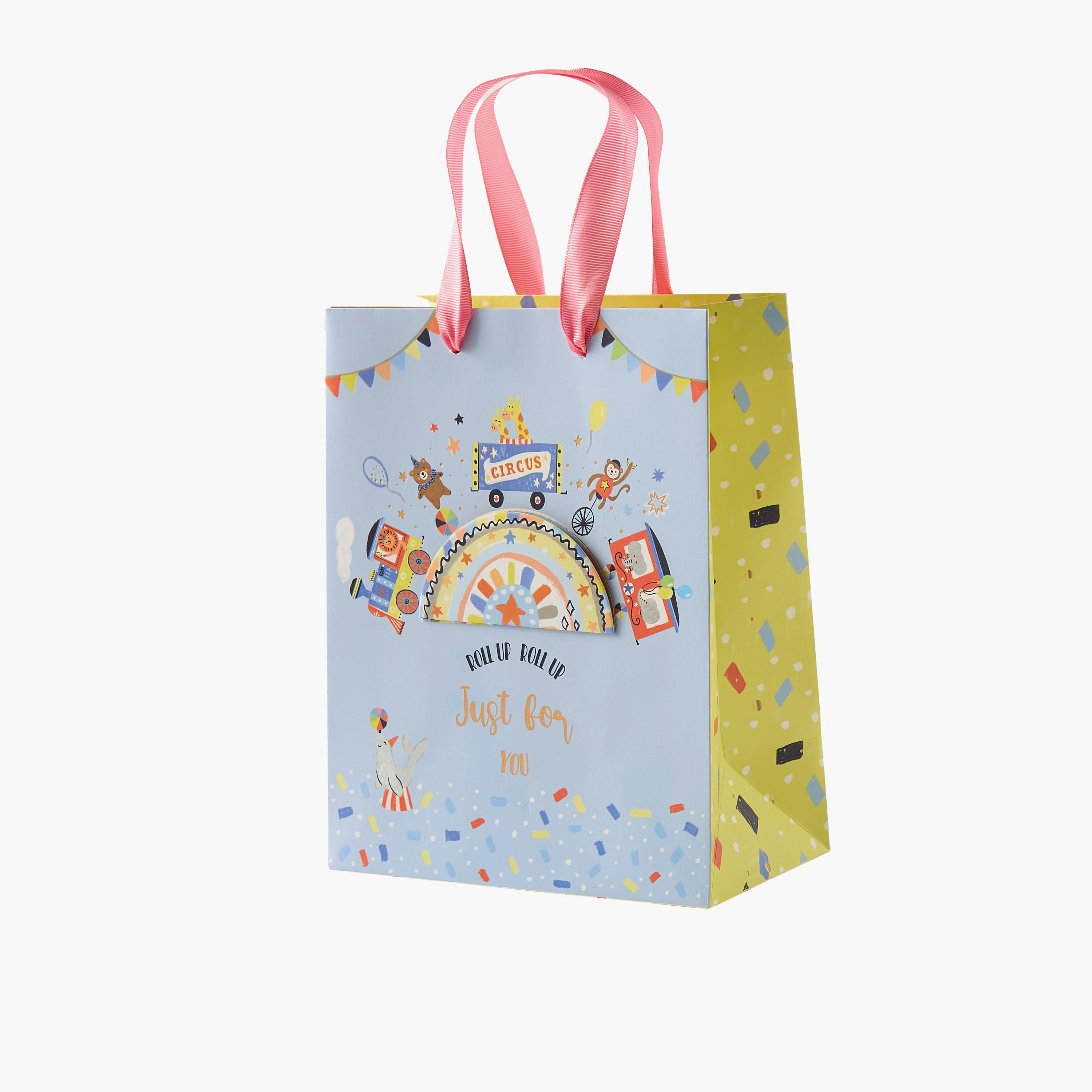 شنطة هدايا ورقية بطبعات ومقبض مزدوج من فايندز - 18x10x23 سم-household-giftingaccessories-giftings-image-2