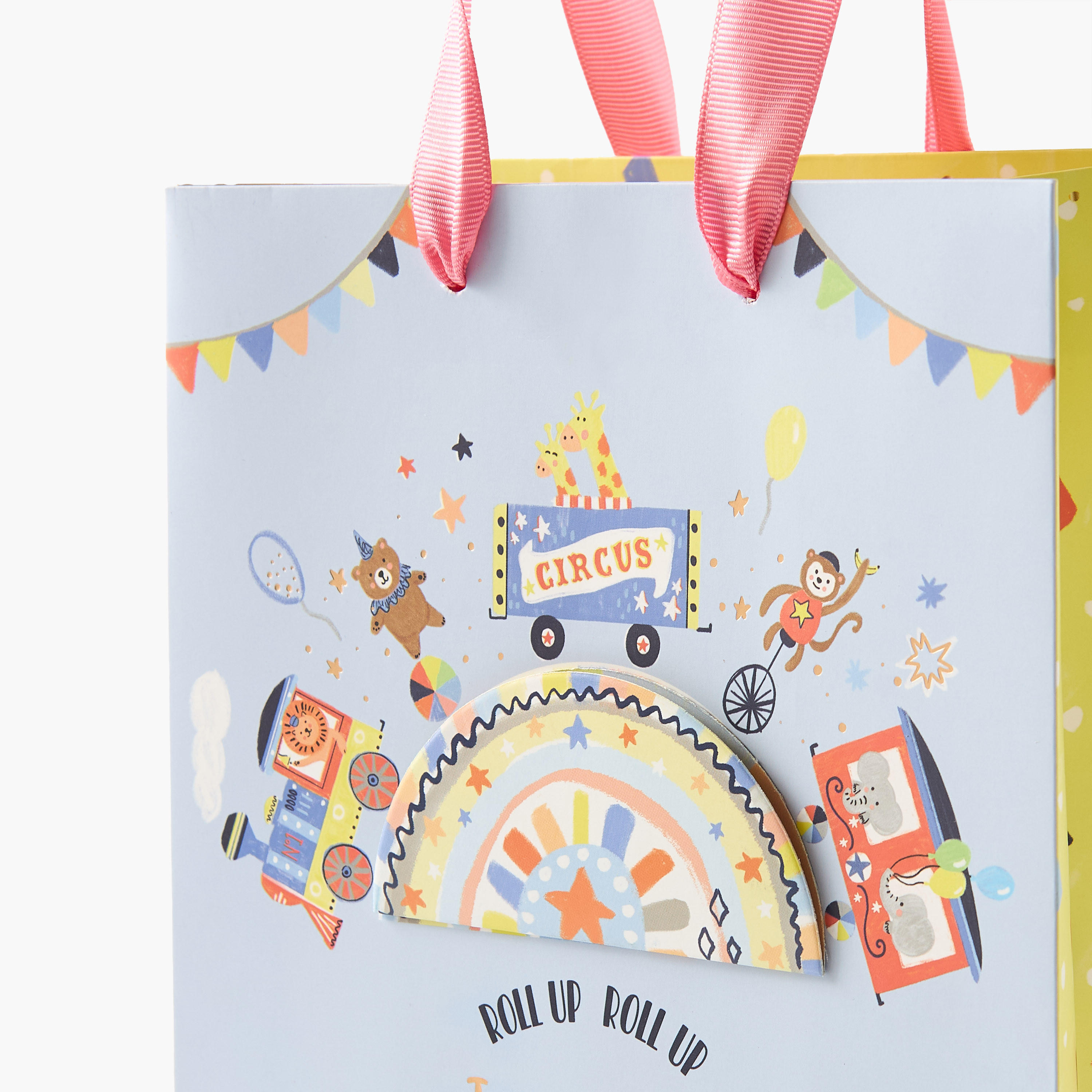 شنطة هدايا ورقية بطبعات ومقبض مزدوج من فايندز - 18x10x23 سم-household-giftingaccessories-giftings-image-3