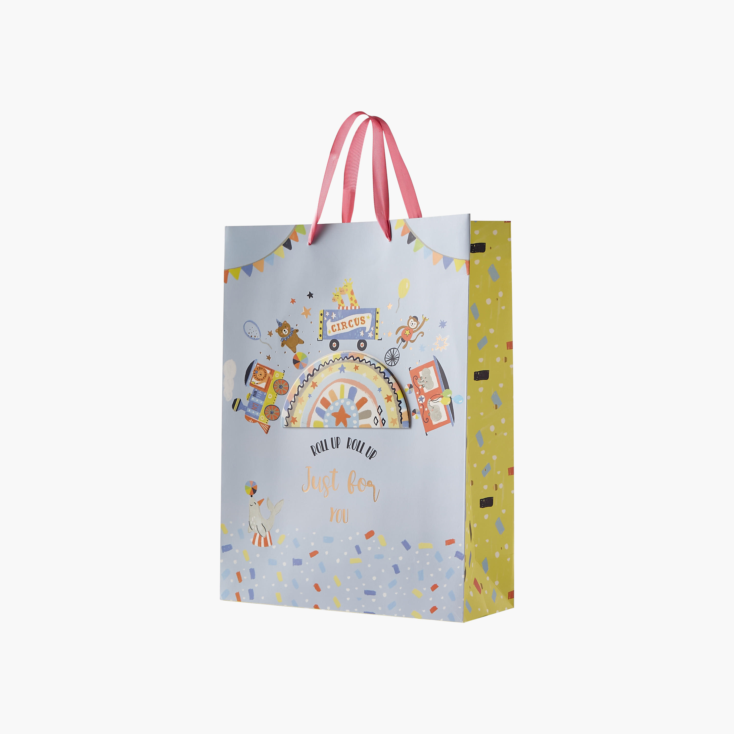 Findz Circus Print Paper Gift Bag - 26x12x32 cms-household-giftingaccessories-giftings-image-2