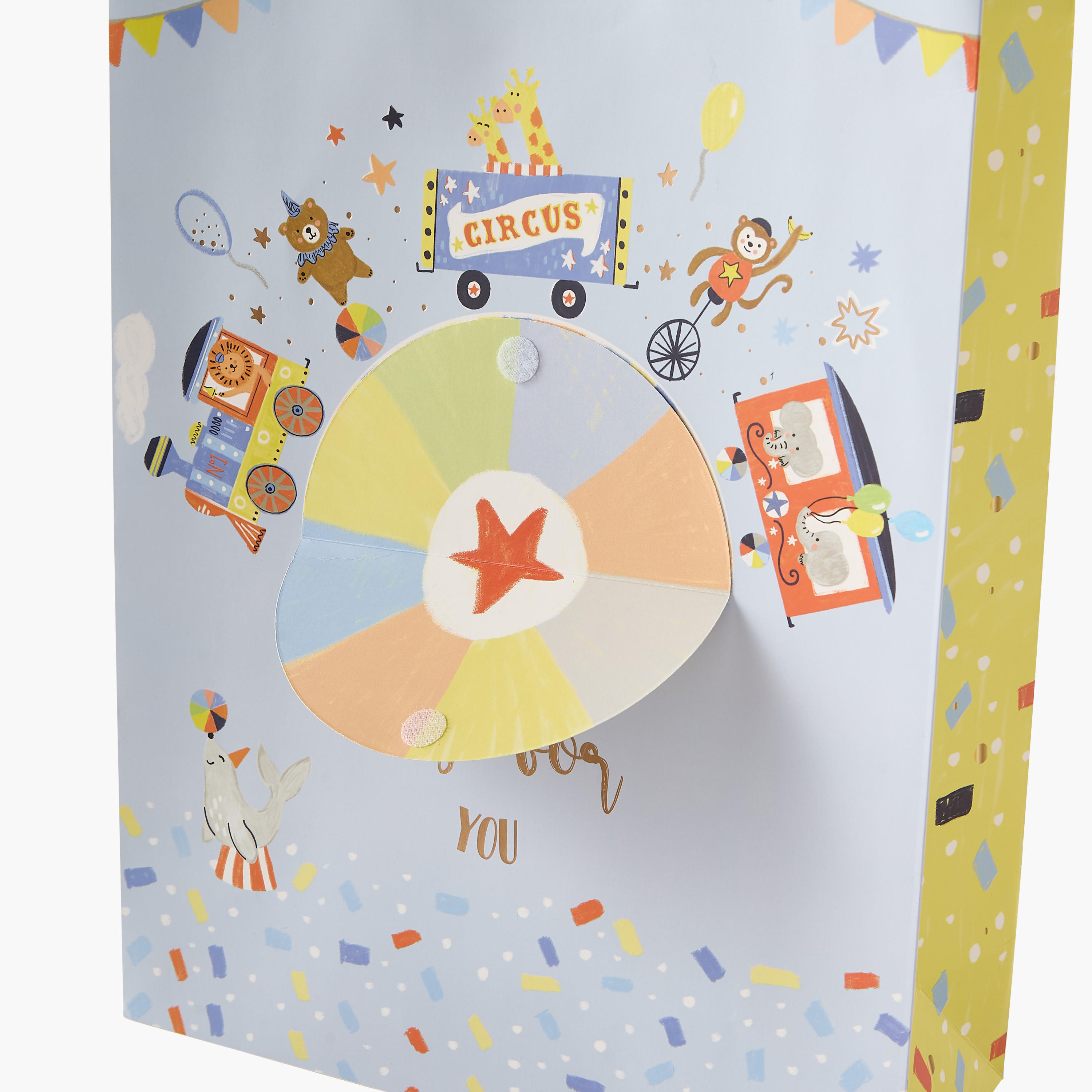 Findz Circus Print Paper Gift Bag - 26x12x32 cms-household-giftingaccessories-giftings-image-4